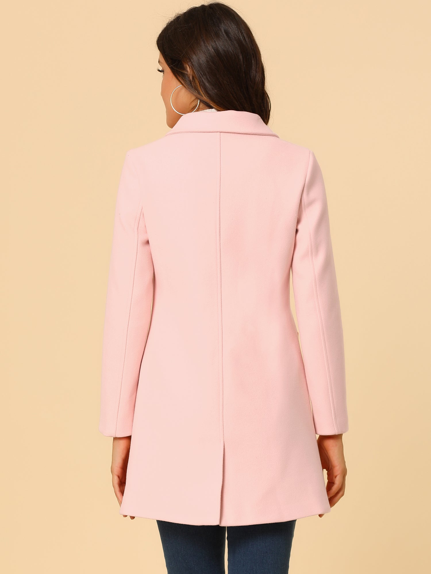 Turn Down Collar Single Breasted Winter Outwear Trench Coat