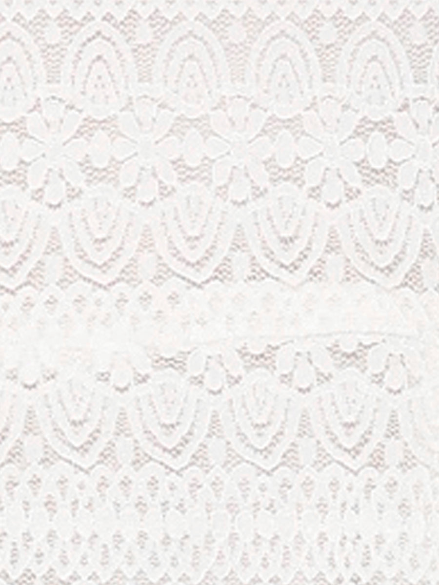 Lace Floral Ruffle Neck Keyhole Back Sleeveless Peplum Top