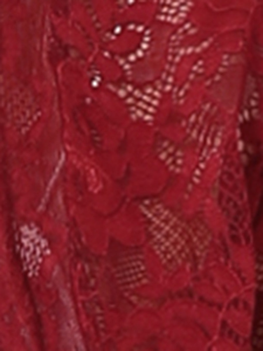 Elegant Sheer Floral Lace Cropped Bolero Shrugs