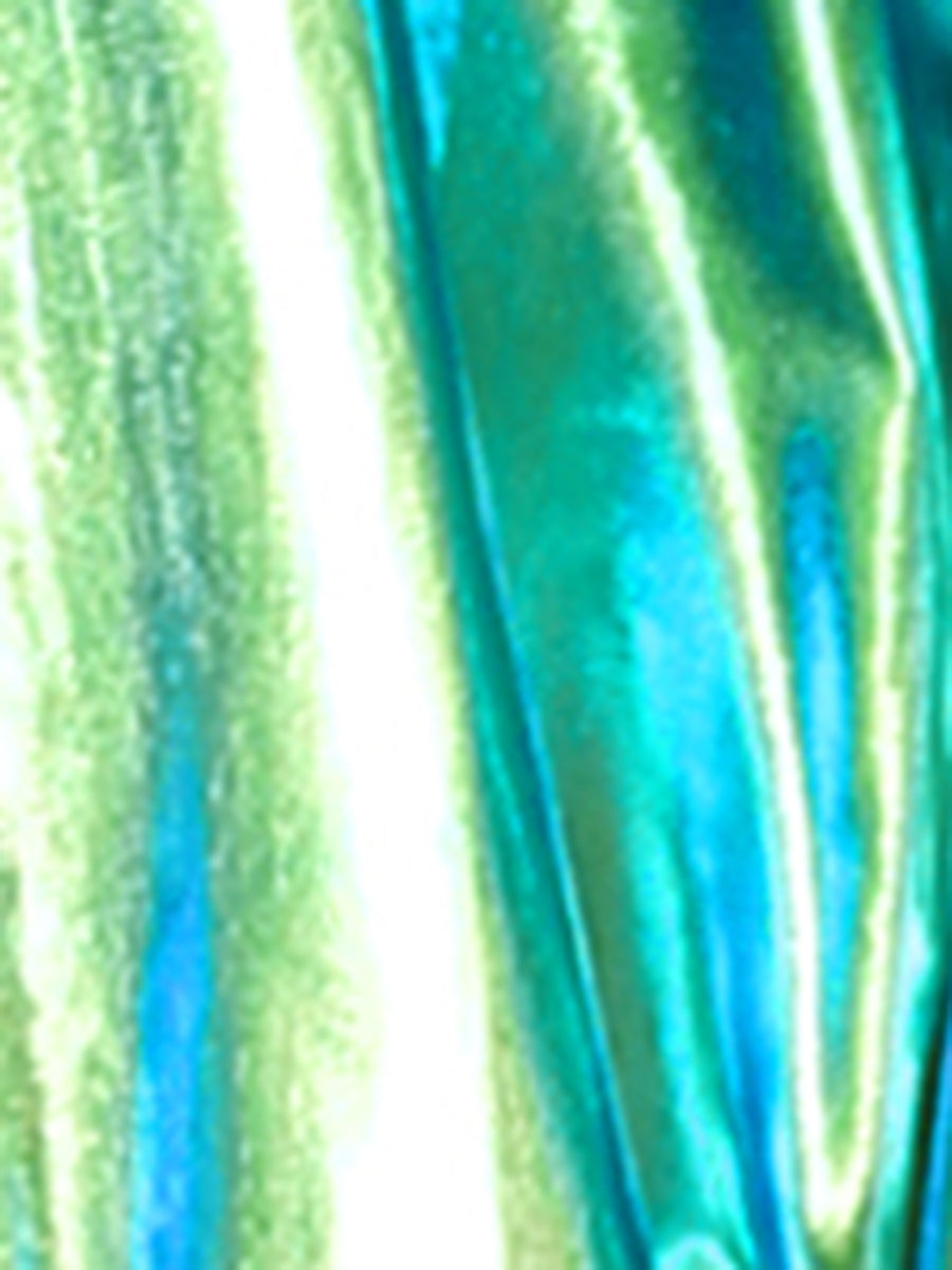 Holographic Party Shiny Lightweight Zipper Hooded Metallic Jacket