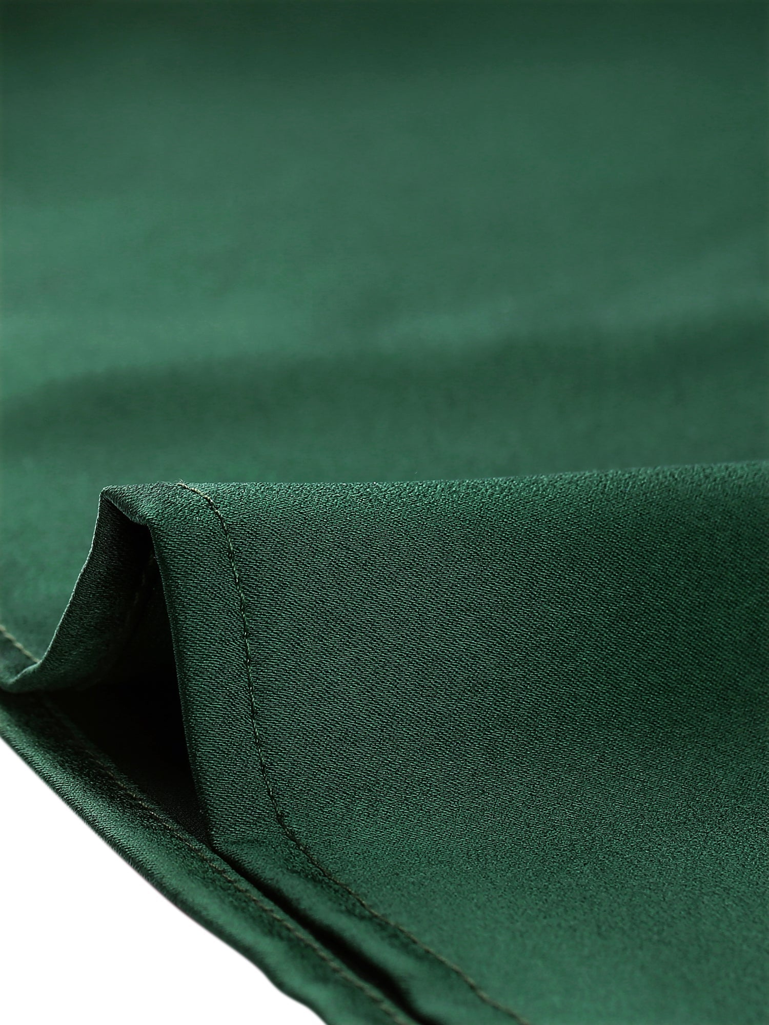 Satin Blouse Puff Sleeve Stand Collar Work Top