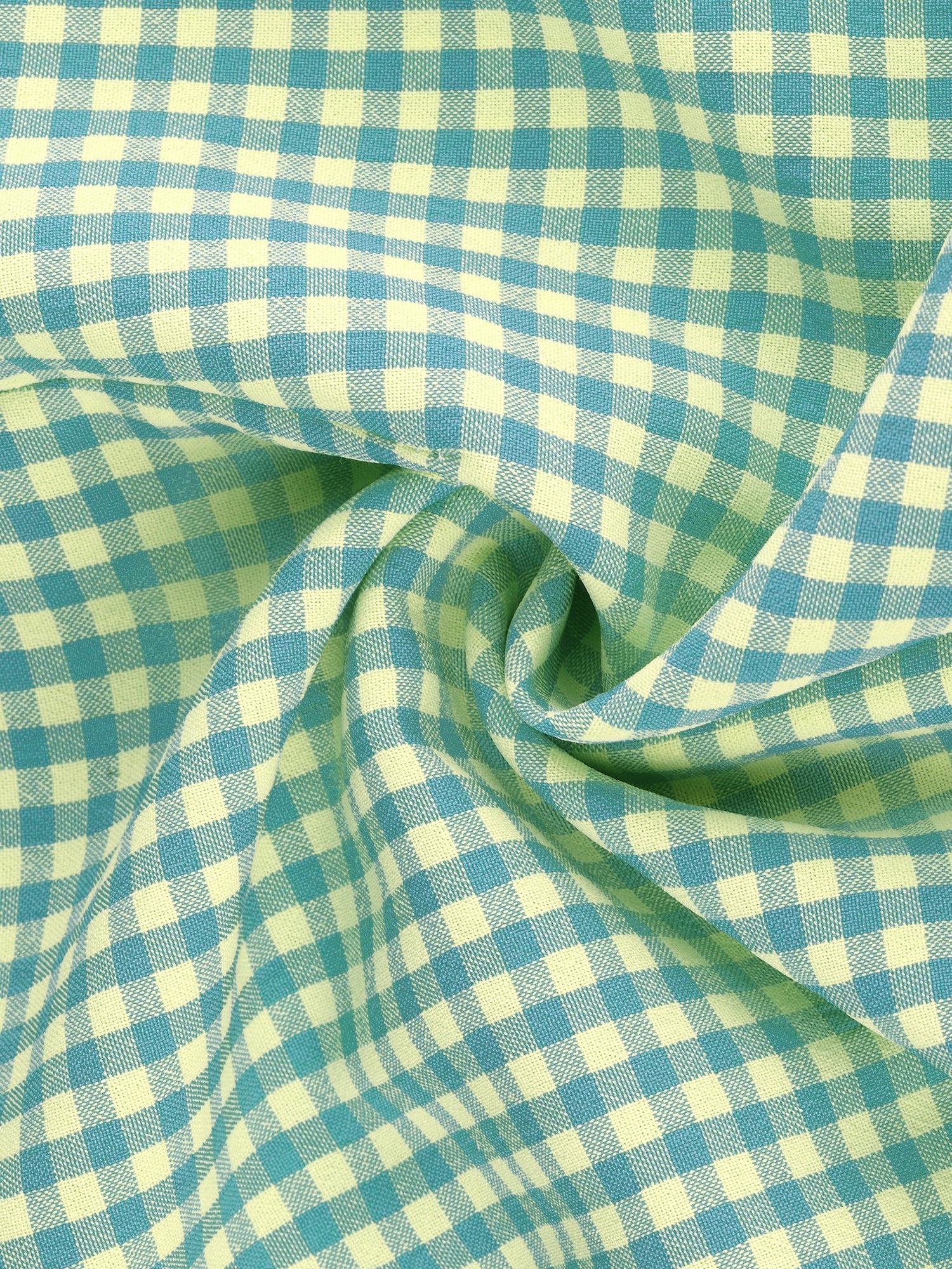 Gingham Checks Ruffled Peter Pan Collar 1960s Vintage Mini Dress