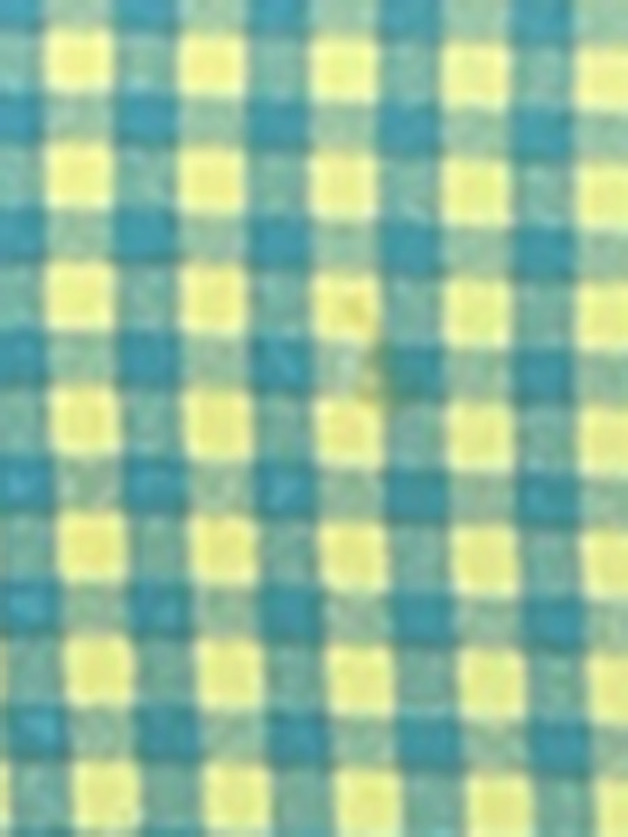 Gingham Checks Ruffled Peter Pan Collar 1960s Vintage Mini Dress