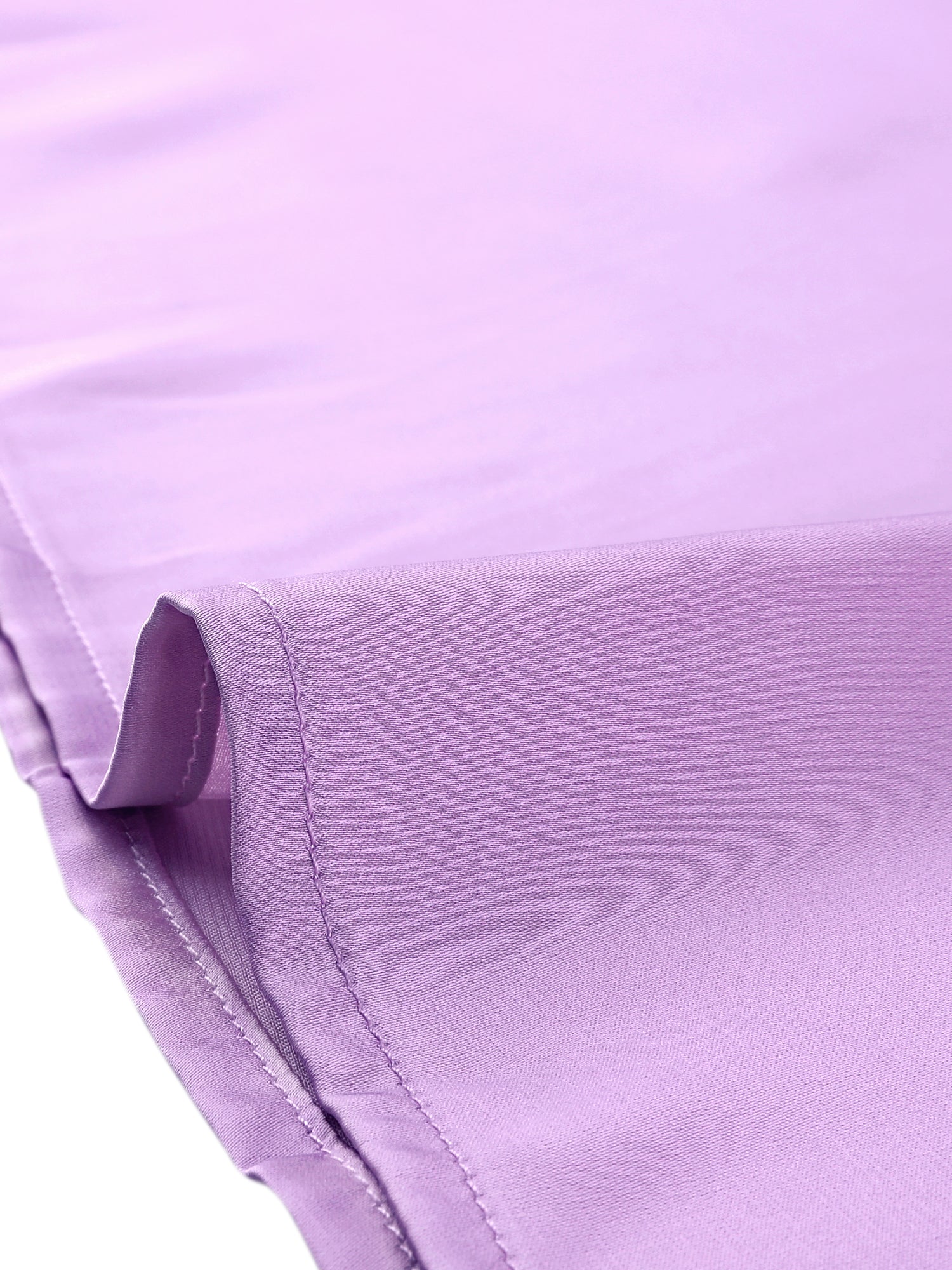 Ruffle Neck Bubble Sleeve Elastic Cuff Button Satin Blouse