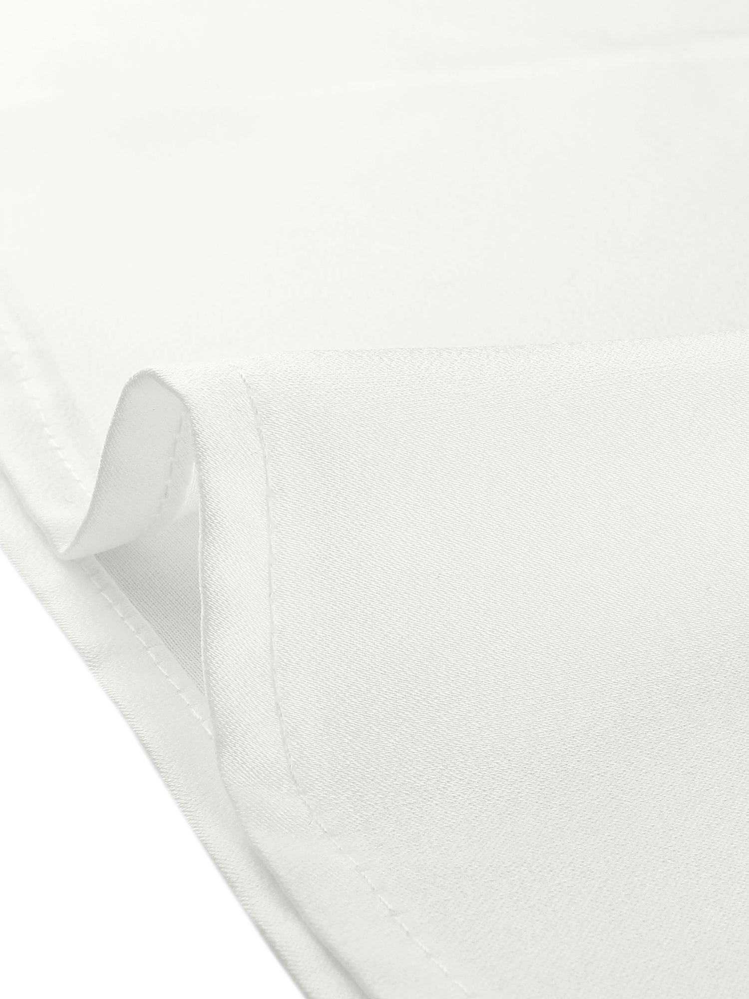Satin Blouse Puff Sleeve Stand Collar Work Top
