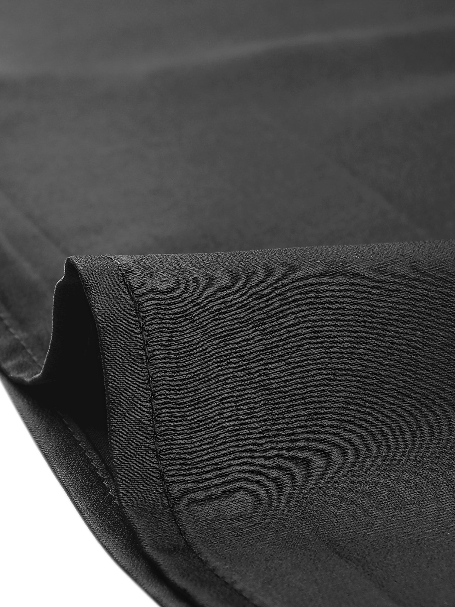 Satin Blouse Puff Sleeve Stand Collar Work Top