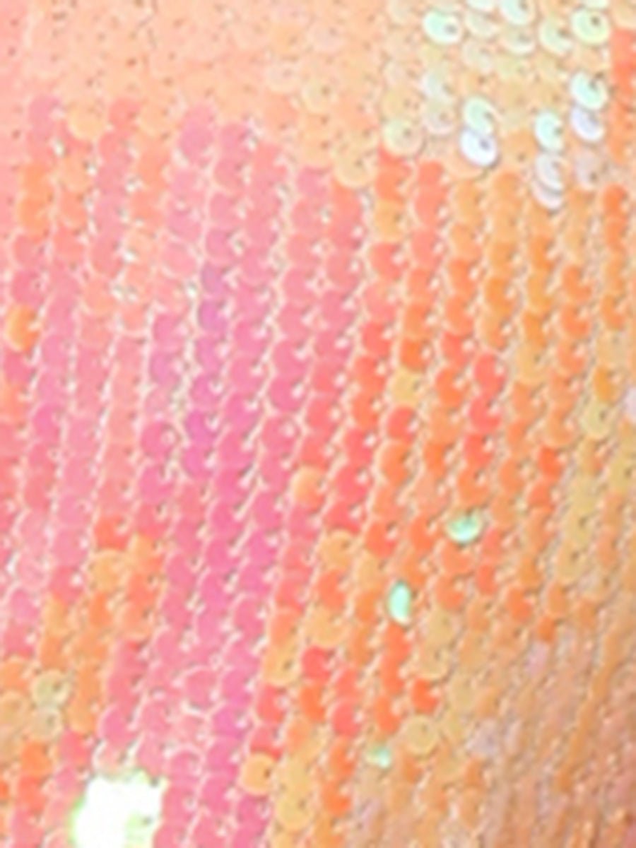 Sequin Sparkle Party Long Sleeve Zipper Bomber Jacket