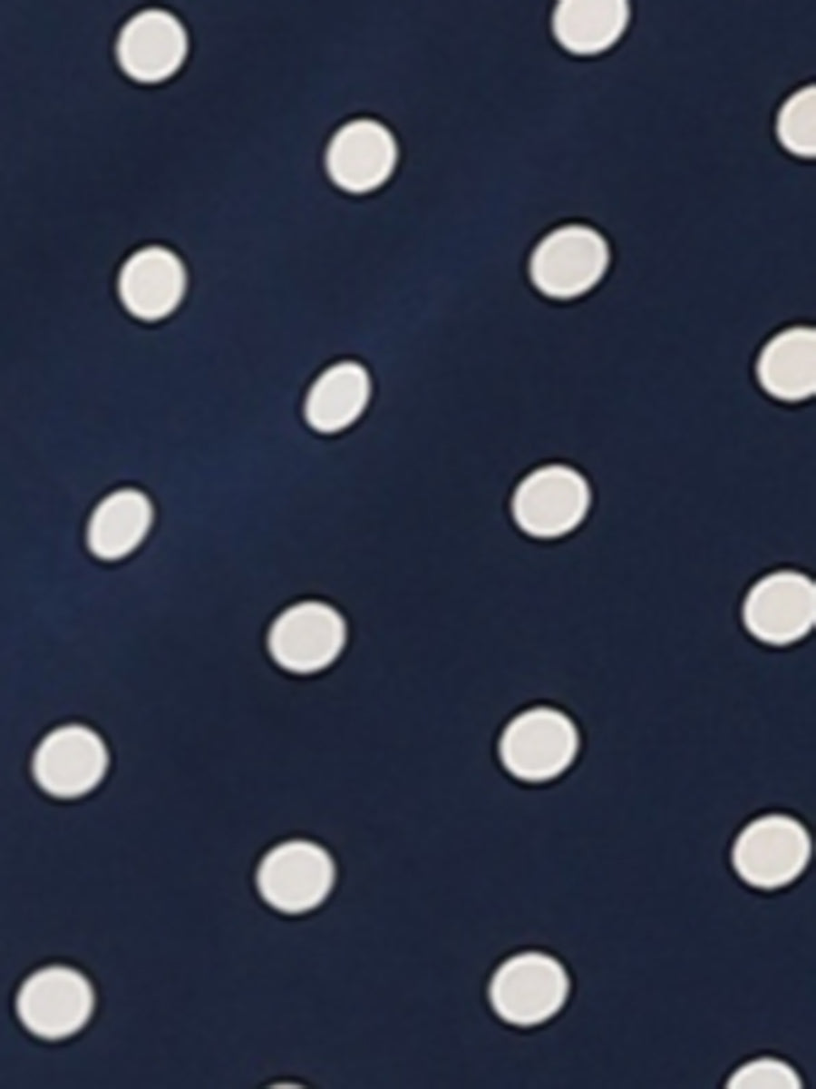 Summer Sweetheart Neck Ruffled Hem Puff Short Sleeve Polka Dots Dress