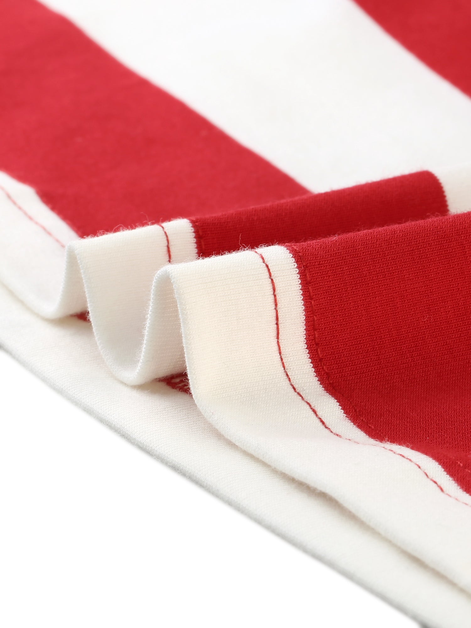 3/4 Sleeve Round Neck Casual Striped T-Shirt
