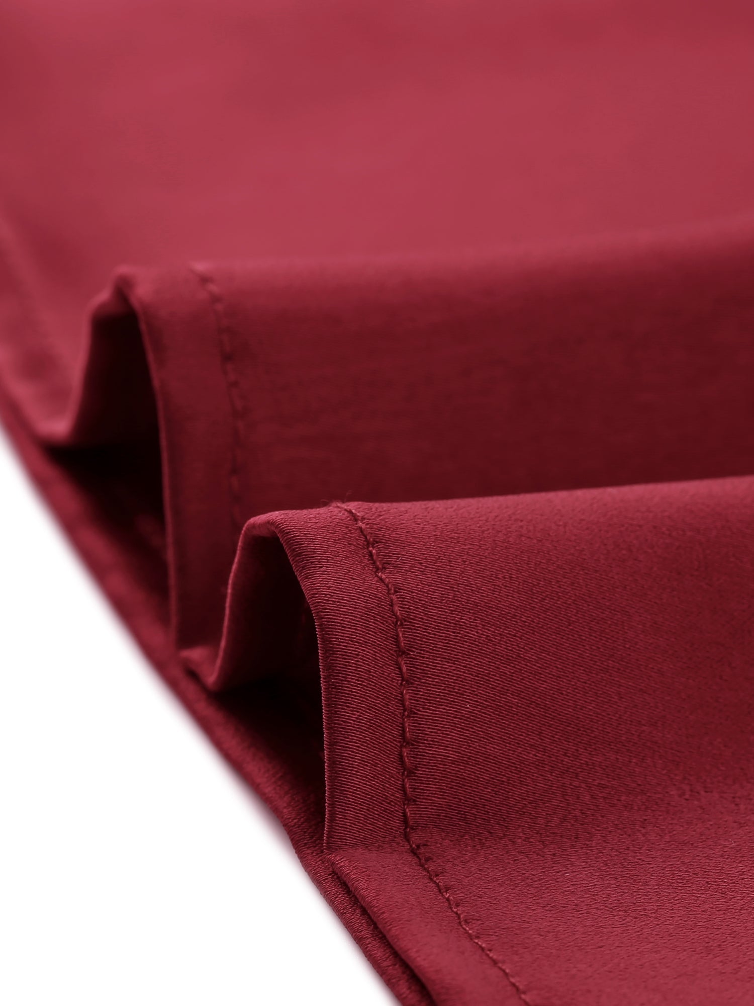 Satin Blouse Puff Sleeve Stand Collar Work Top