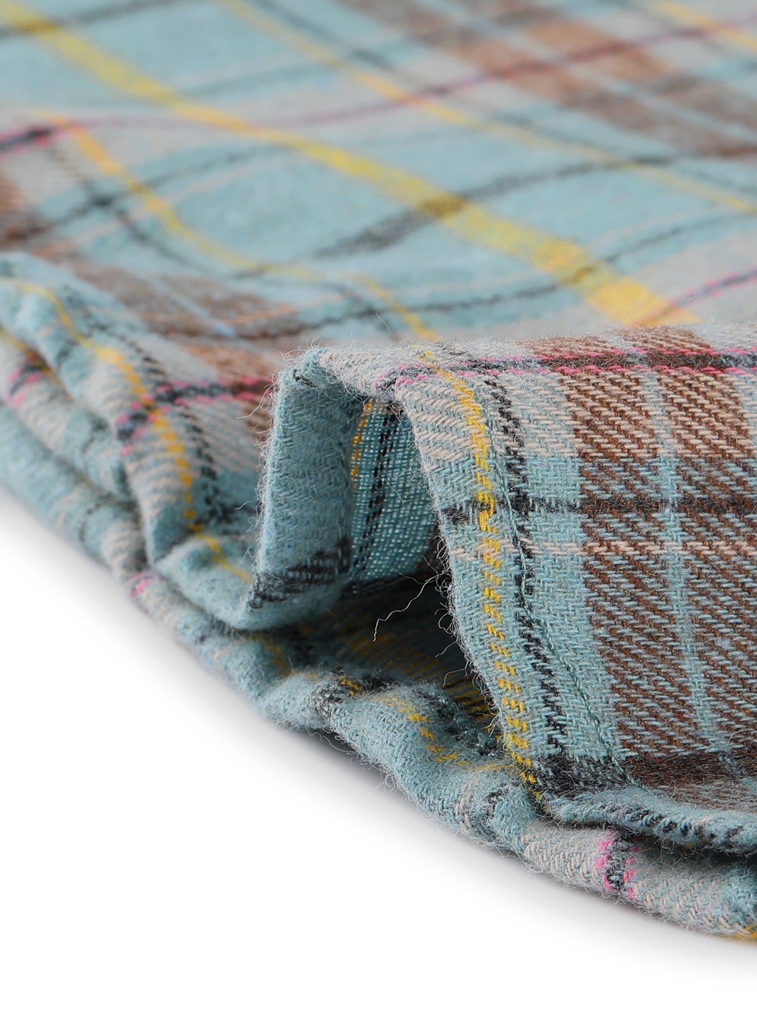 Button Down Cotton Classic Western Plaid Shirt