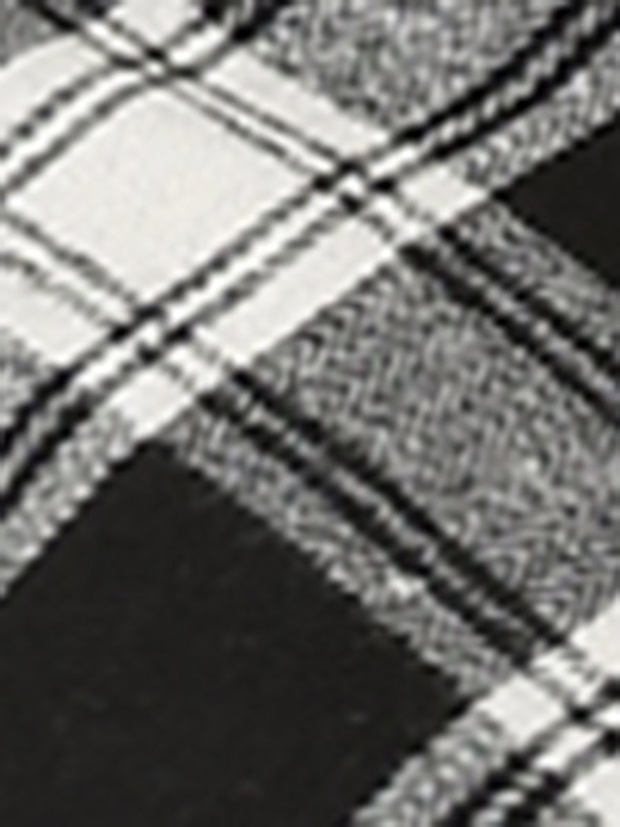 Cotton Classic Button Down Plaid Short Sleeve Shirt