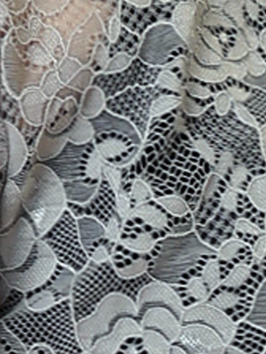 Elegant Sheer Floral Lace Cropped Bolero Shrug