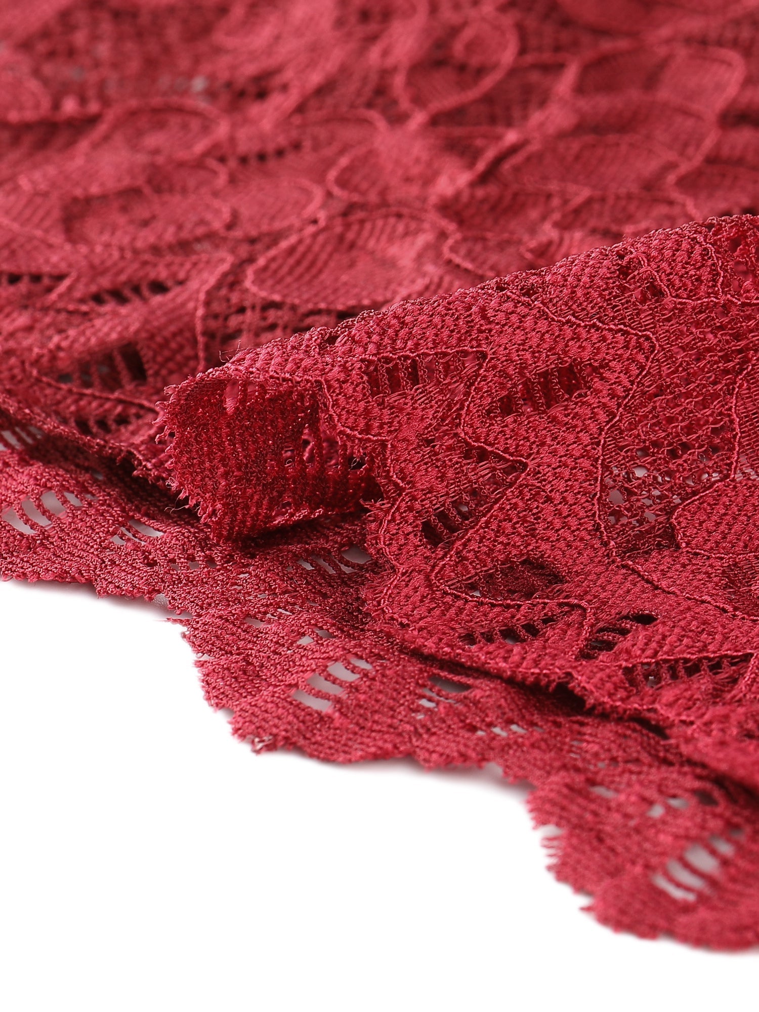 Elegant Sheer Floral Lace Cropped Bolero Shrug