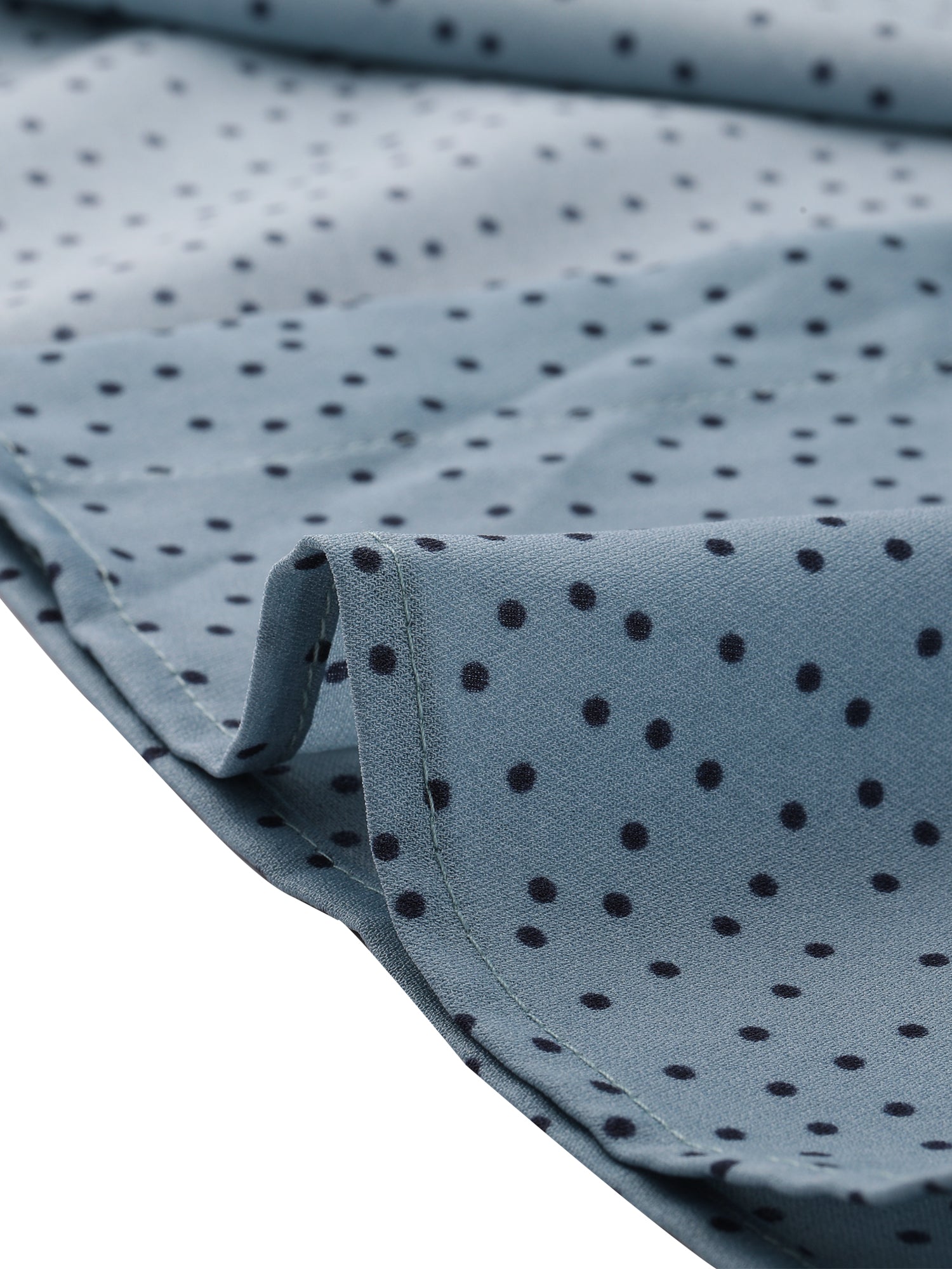 Polka Dot Peter Pan Collar Rockabilly Puff Short Sleeve Shirt