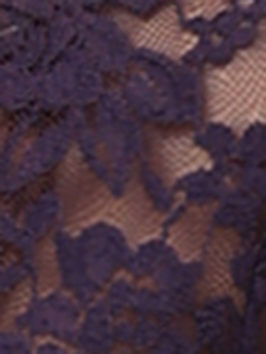 Floral Lace Tie Front Ruffled Hem Sheer Crop Bolero Shrug