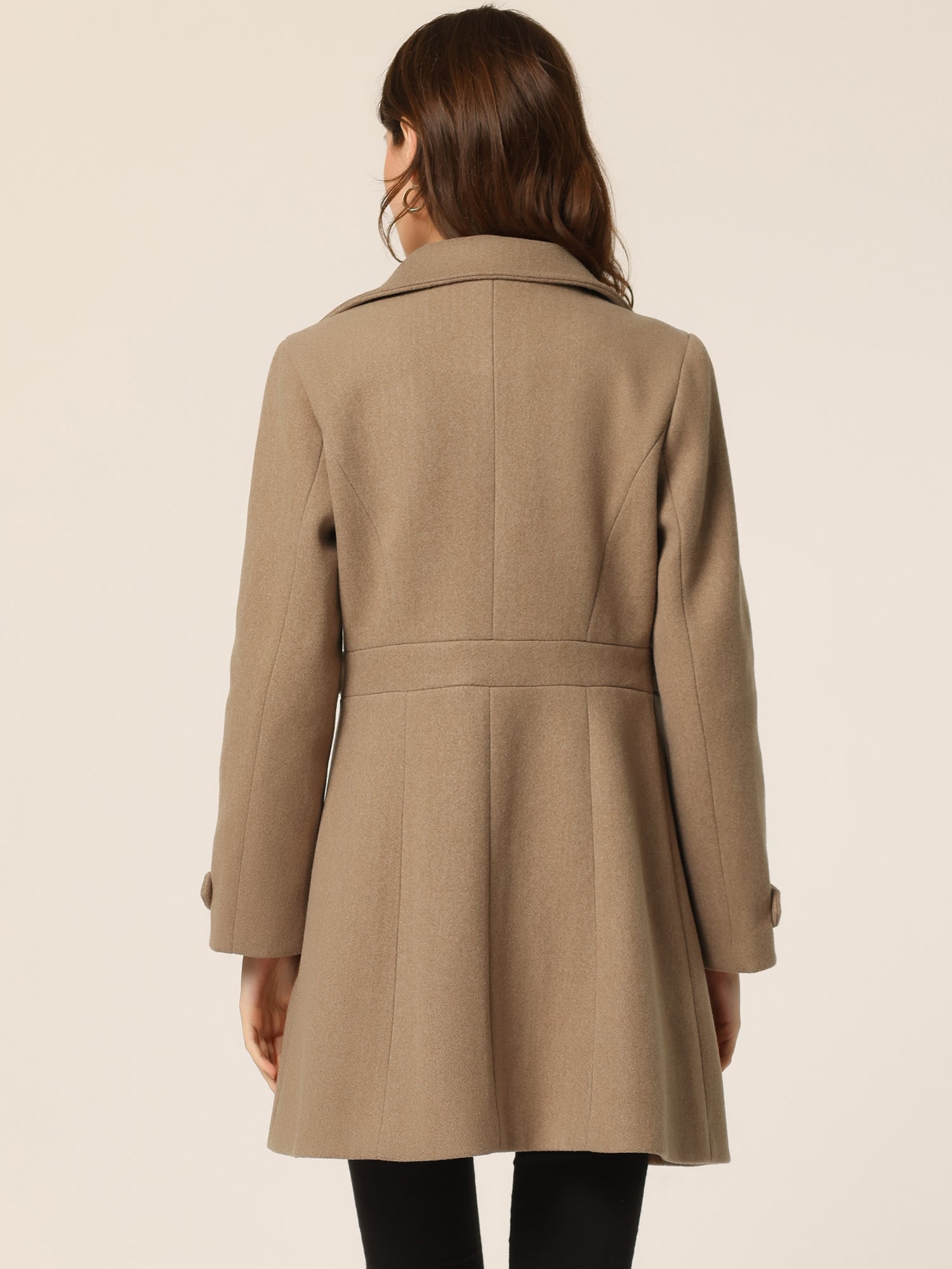 Winter Classic Outwear Overcoat with Pockets Single Breasted Coat