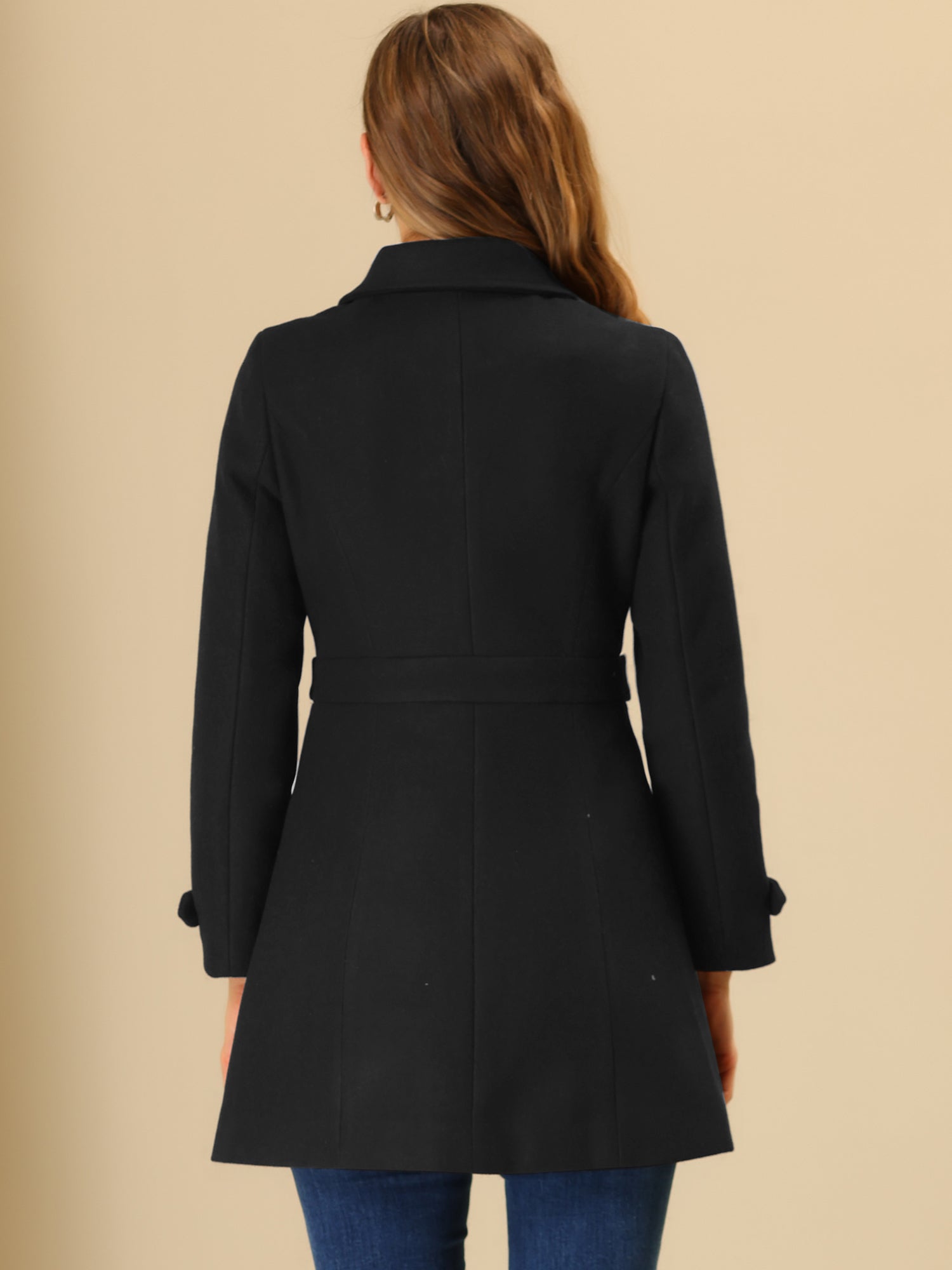Winter Classic Outwear Overcoat with Pockets Single Breasted Coat