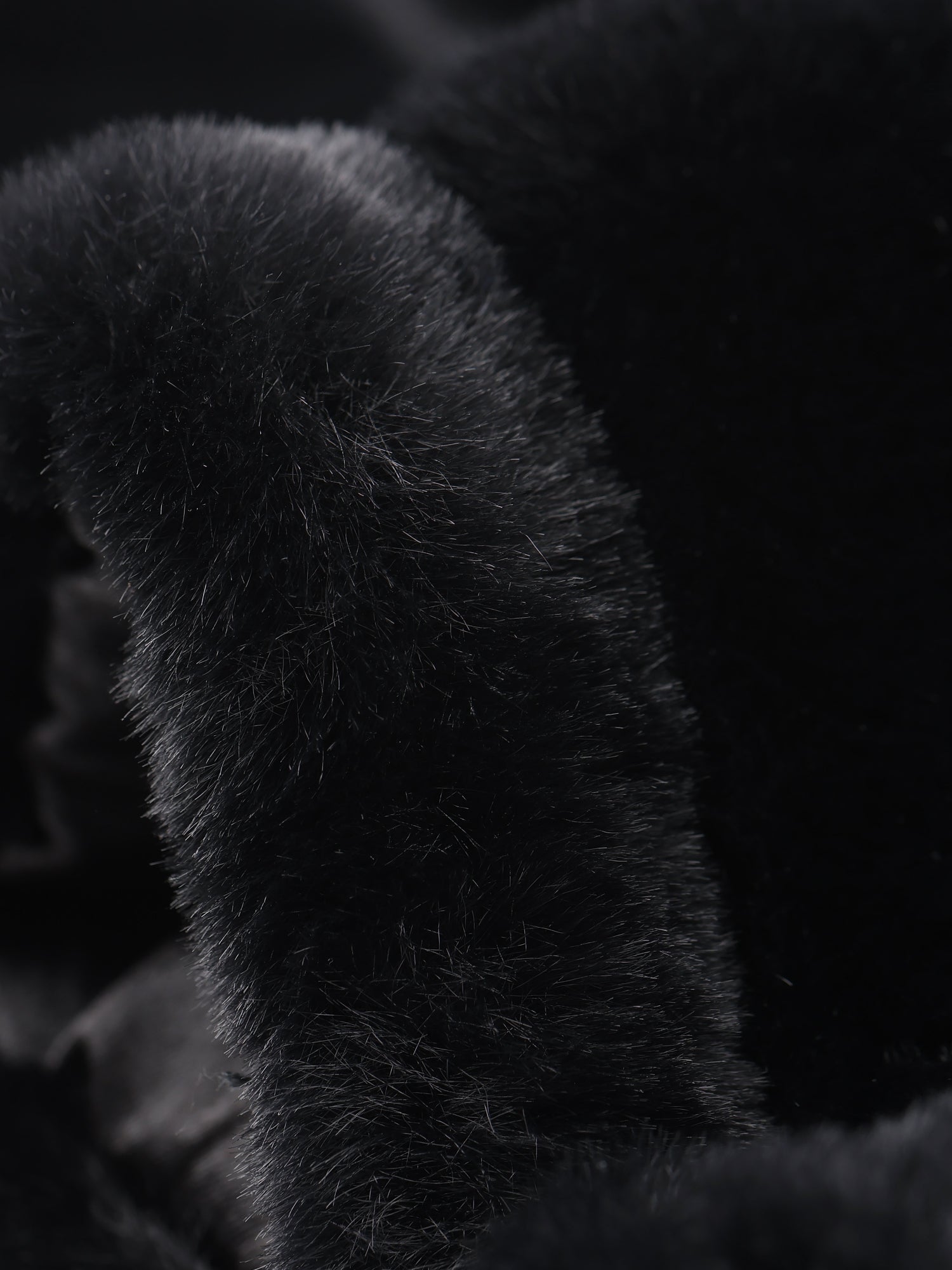 Fluffy Collar Warm Winter Cropped Faux Fur Coat