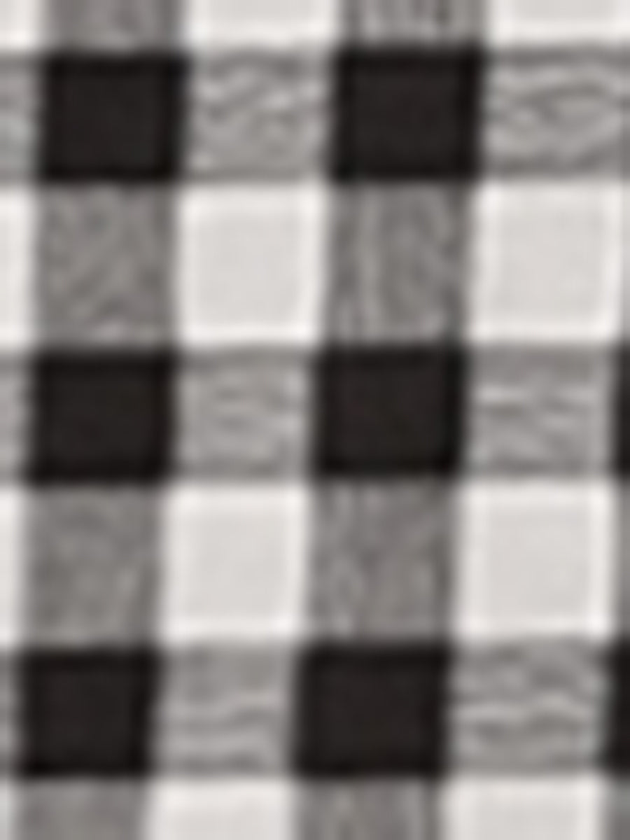 Plaid Blouse Puff Sleeve Ruffle Peter Pan Collar Shirt Top