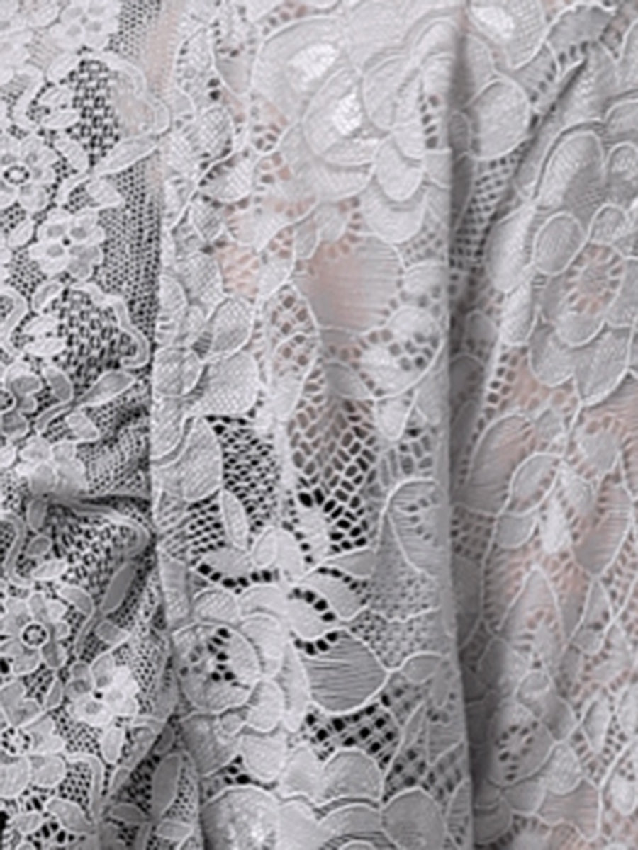 Elegant Sheer Floral Lace Cropped Bolero Shrugs