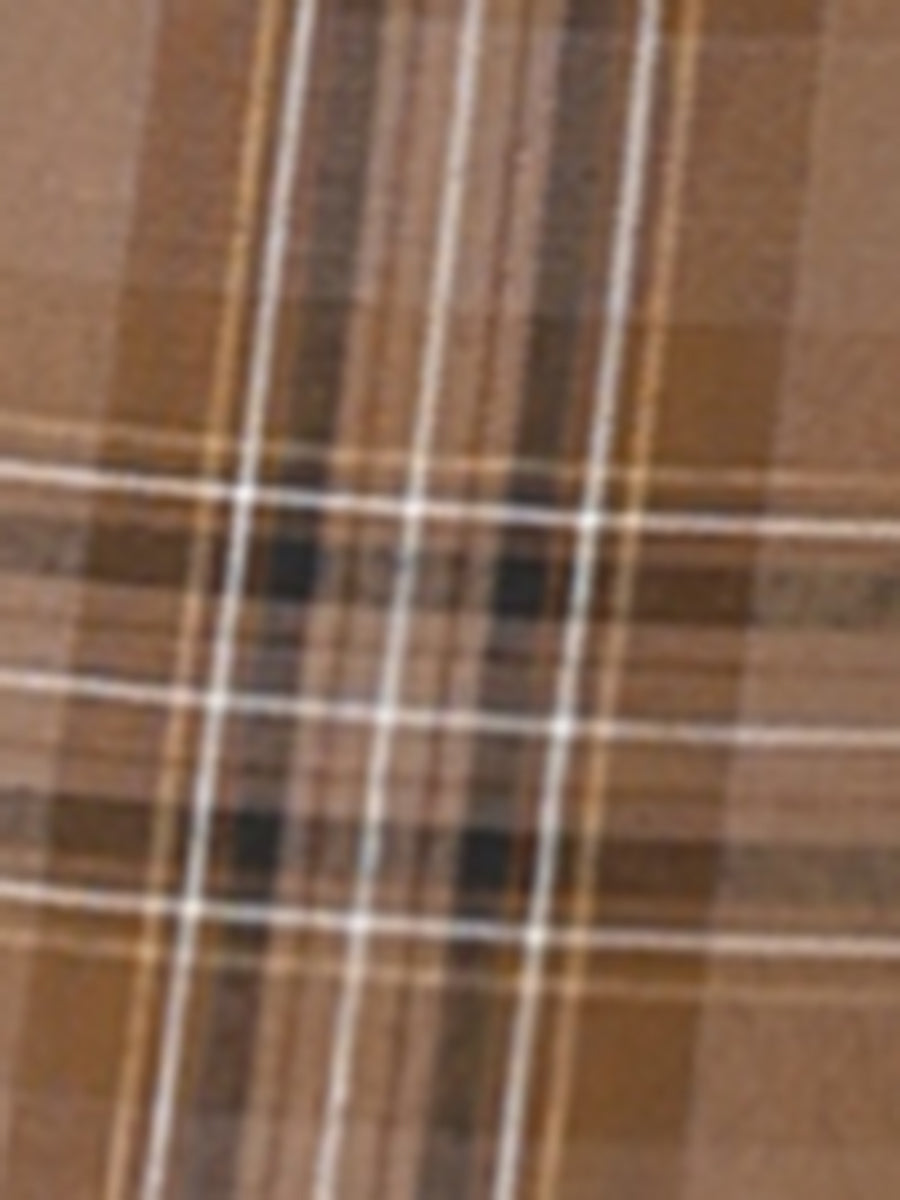 Plaid Elastic Waist Casual Work Office Long Pants