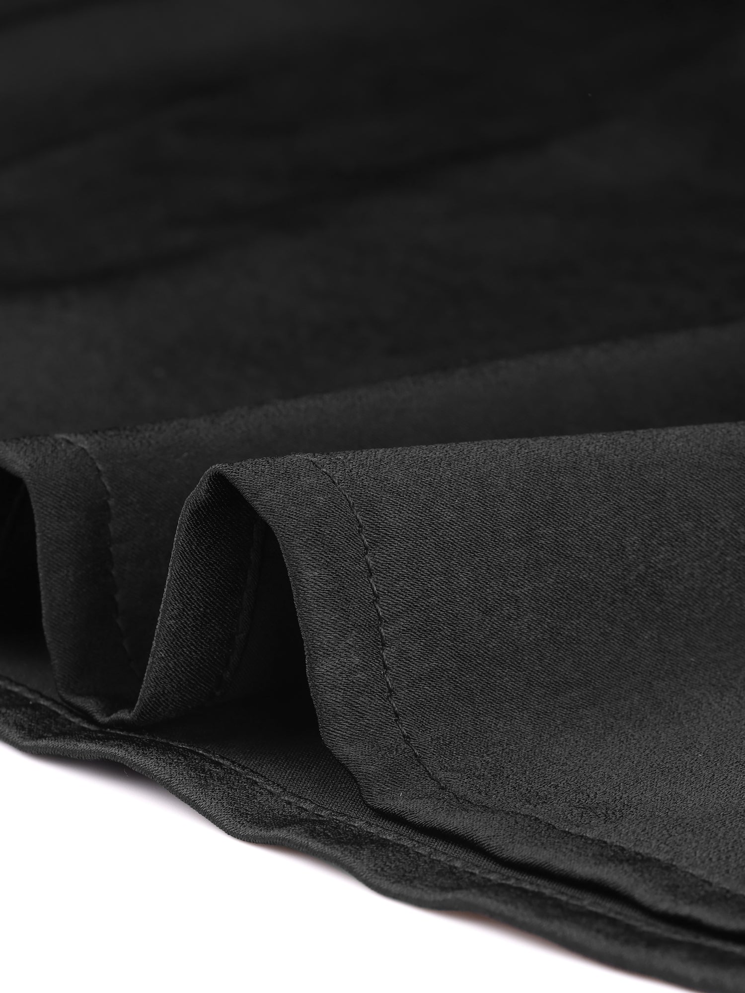 Casual Office Blouse 3/4 Sleeve V Neck Satin Shirt