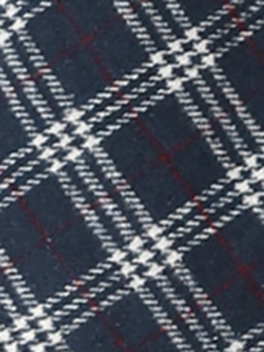Vintage Plaid Tartan Elastic Waist Knee Length A-Line Skirt