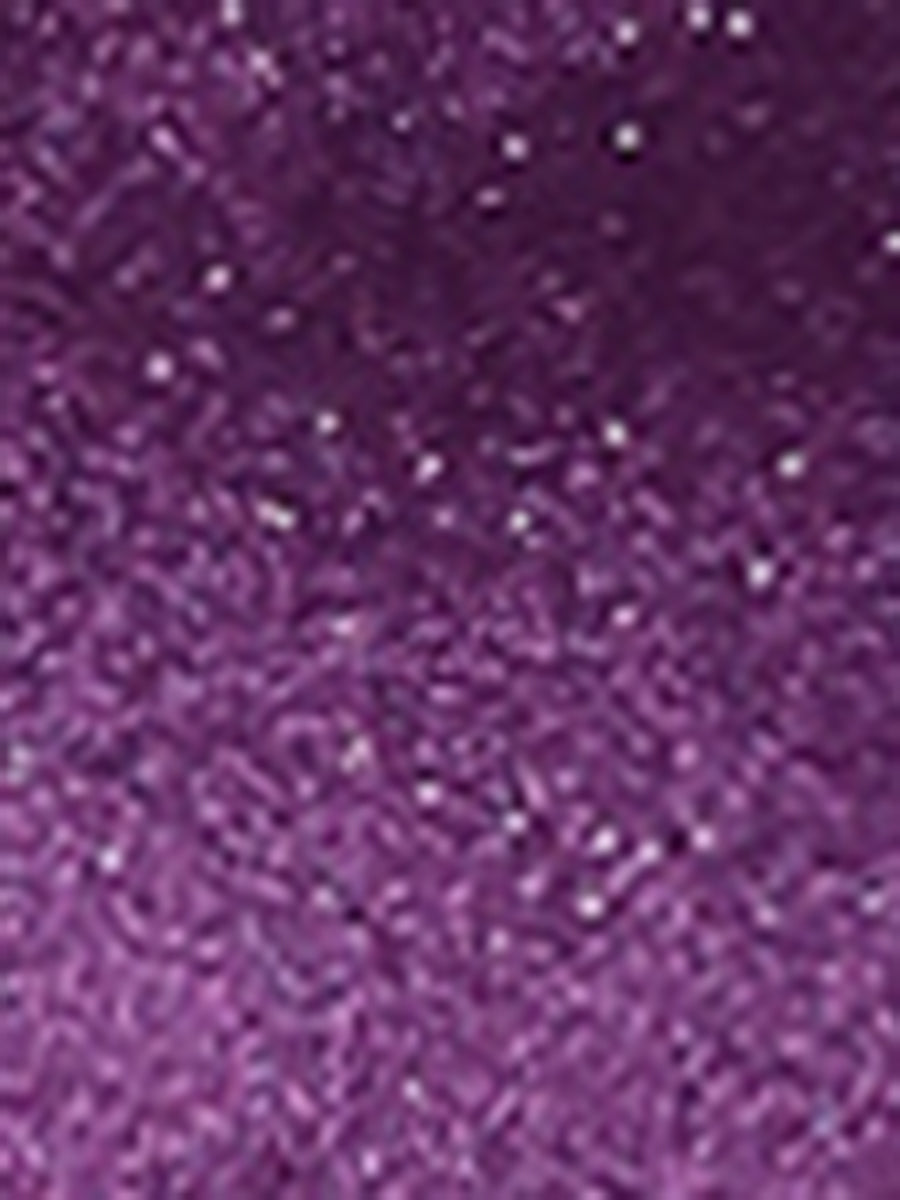 Metallic Velvet Puff Long Sleeve Mock Neck Glitter T-shirt
