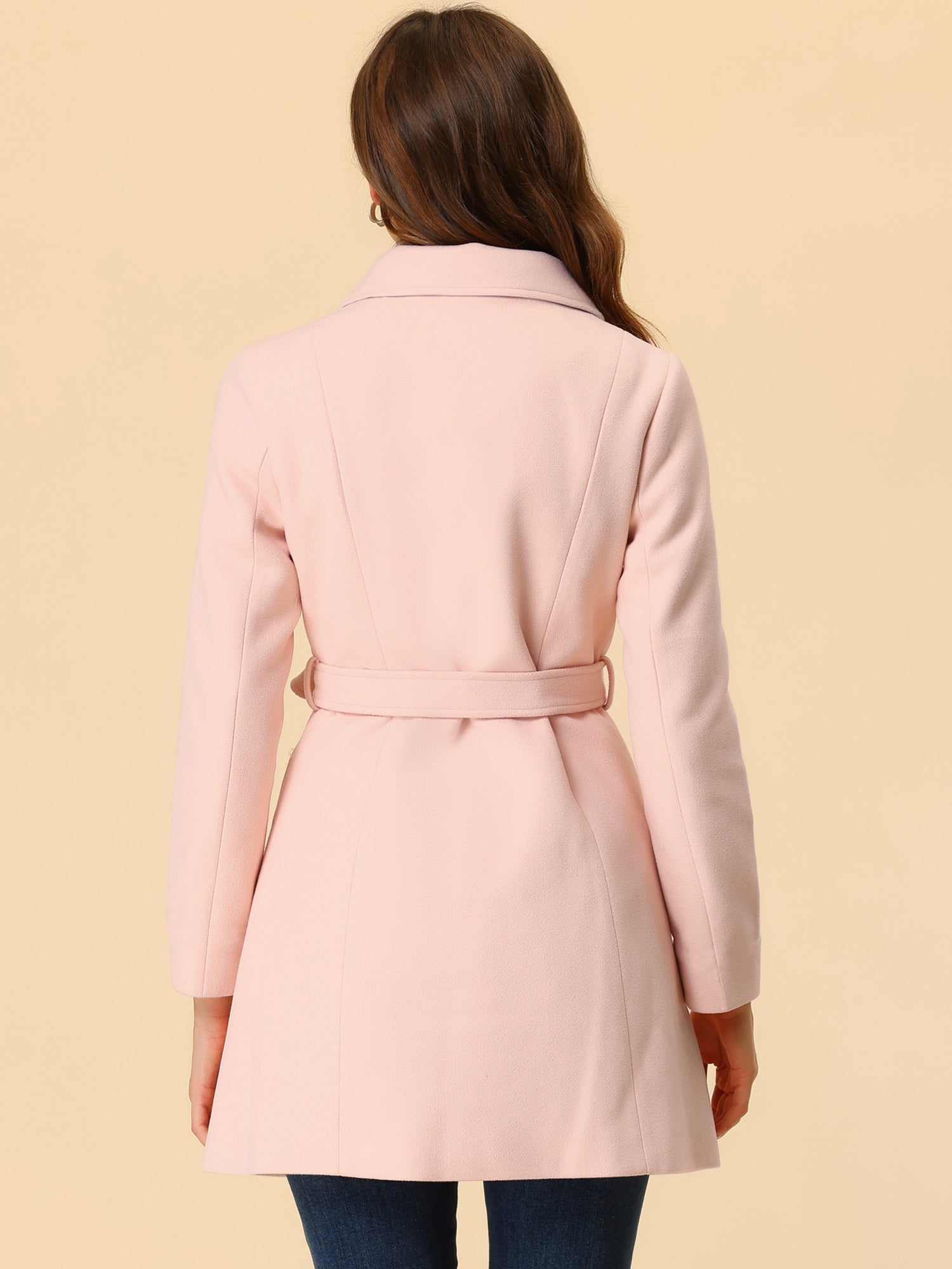 Winter Elegant Lapel Collar Long Trench Coat