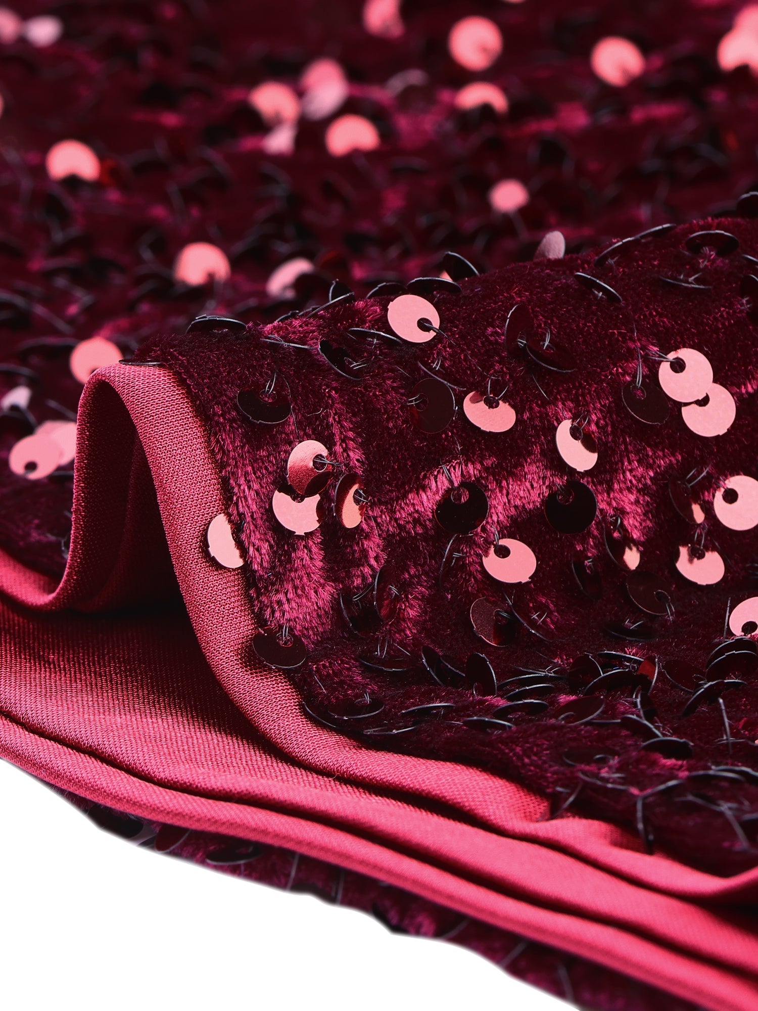 Sequined Velvet Spaghetti Strap Club Party Cropped Cami Top
