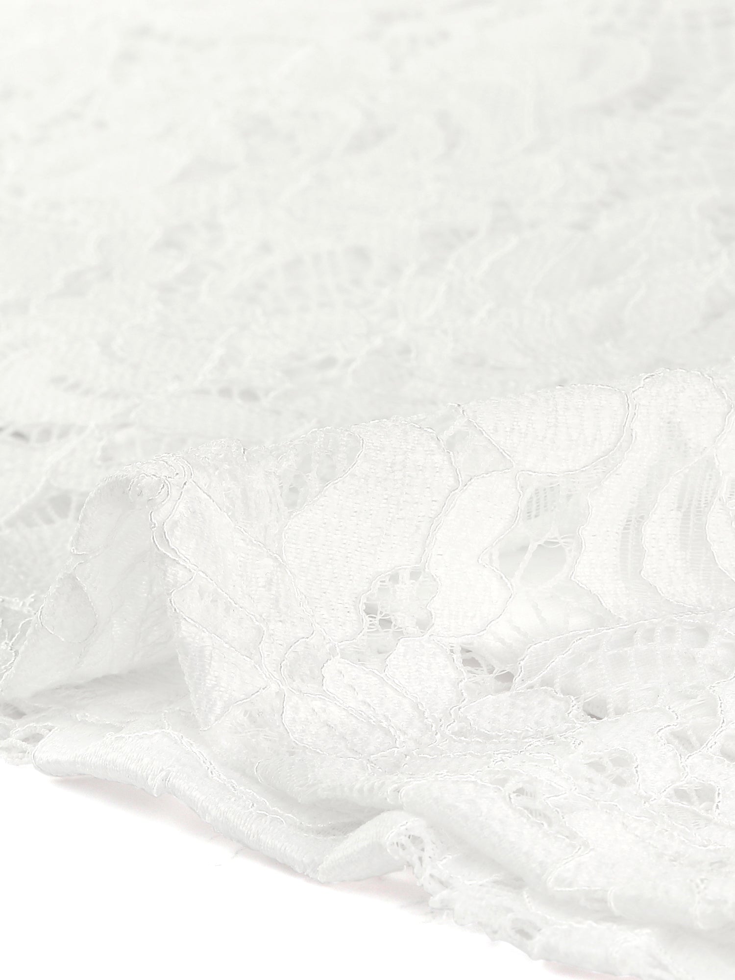 Elegant Lace Blouse Semi Sheer 3/4 Sleeve Off Shoulder Peplum Top
