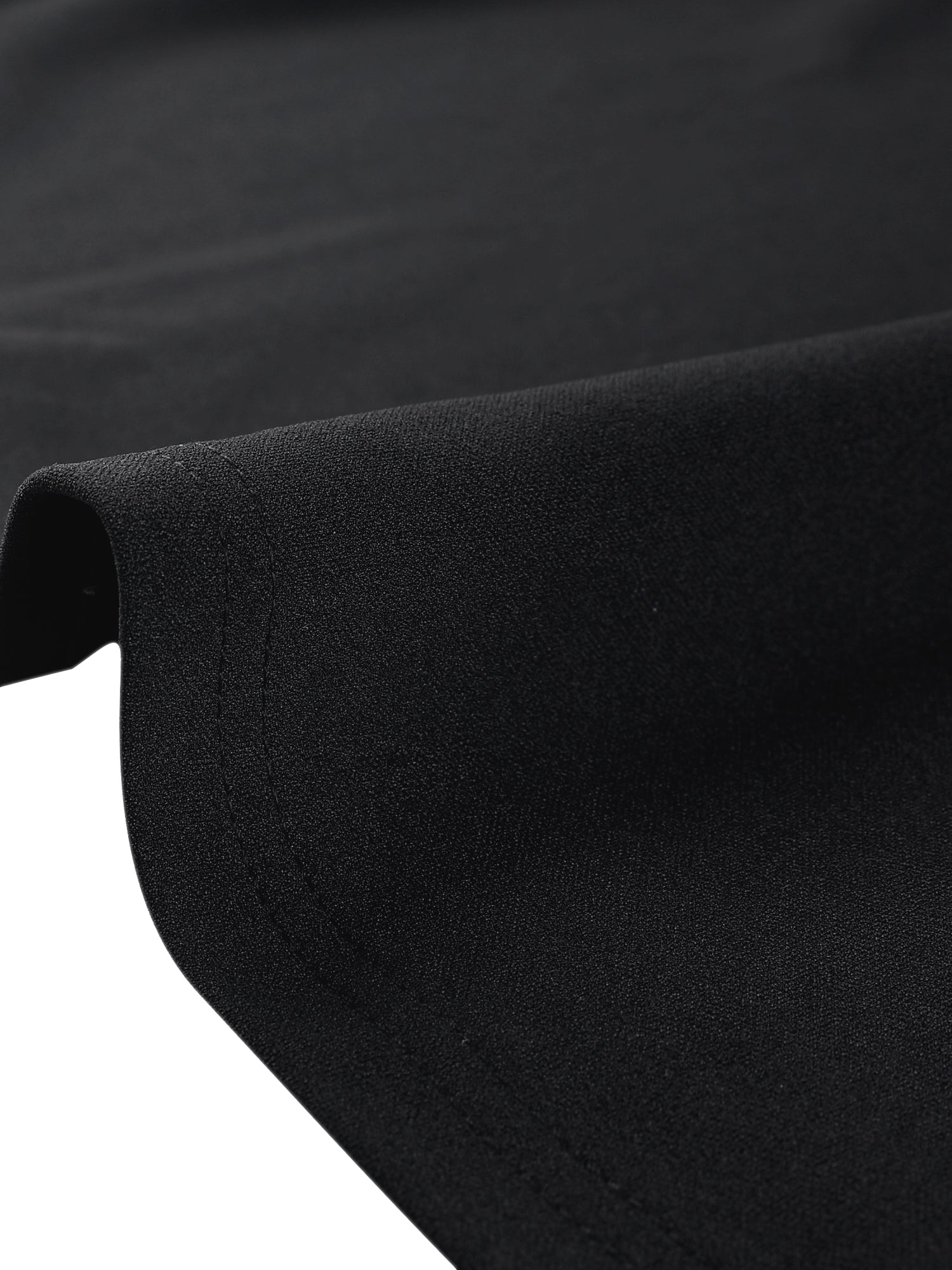 Contrast Color Puff Long Sleeve Collared Flare Short Dress