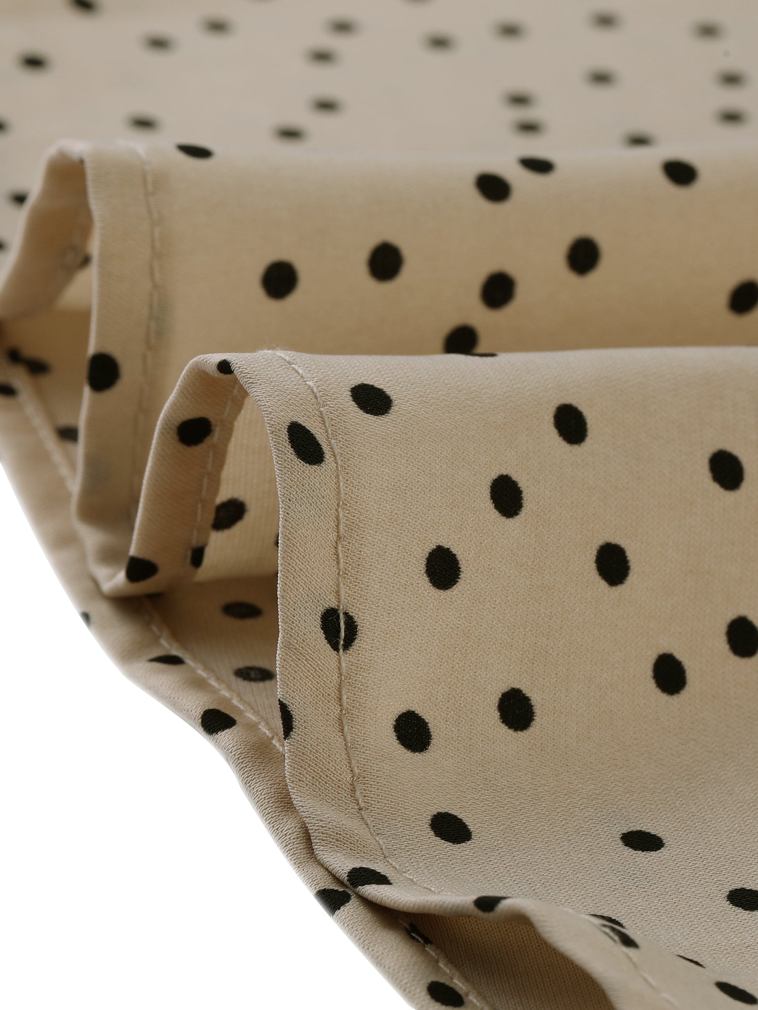 Retro Dots Bow Tie Peter Pan Collar Chiffon Blouse