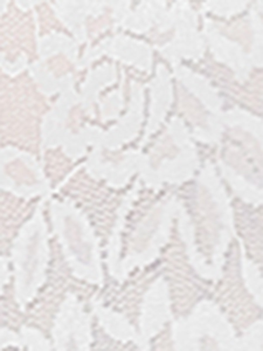 Lace Tops Keyhole Front Peplum Hem Sheer Long Sleeve Blouse