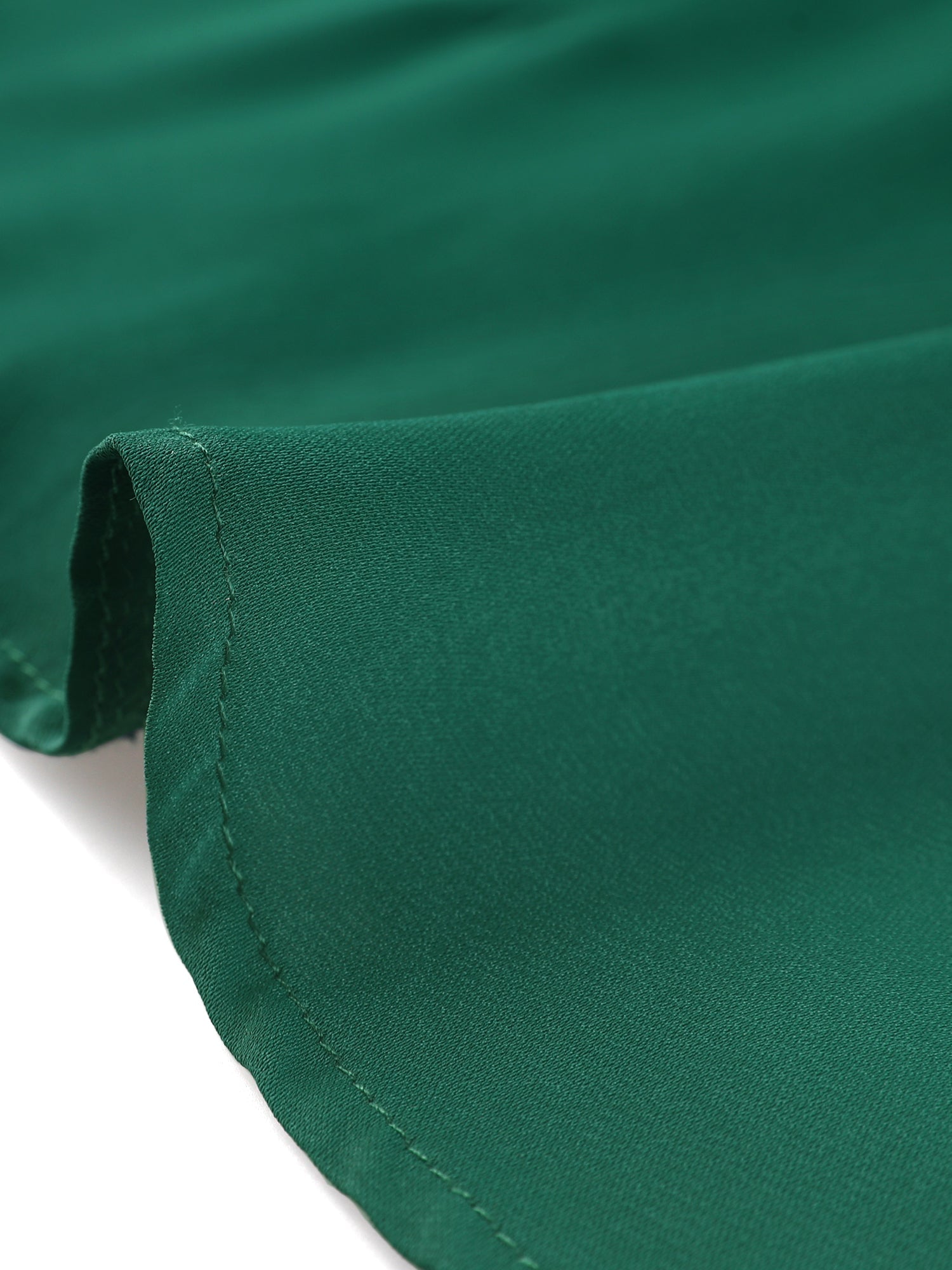 Satin V Neck Long Sleeve Silky Office Work Solid Shirt