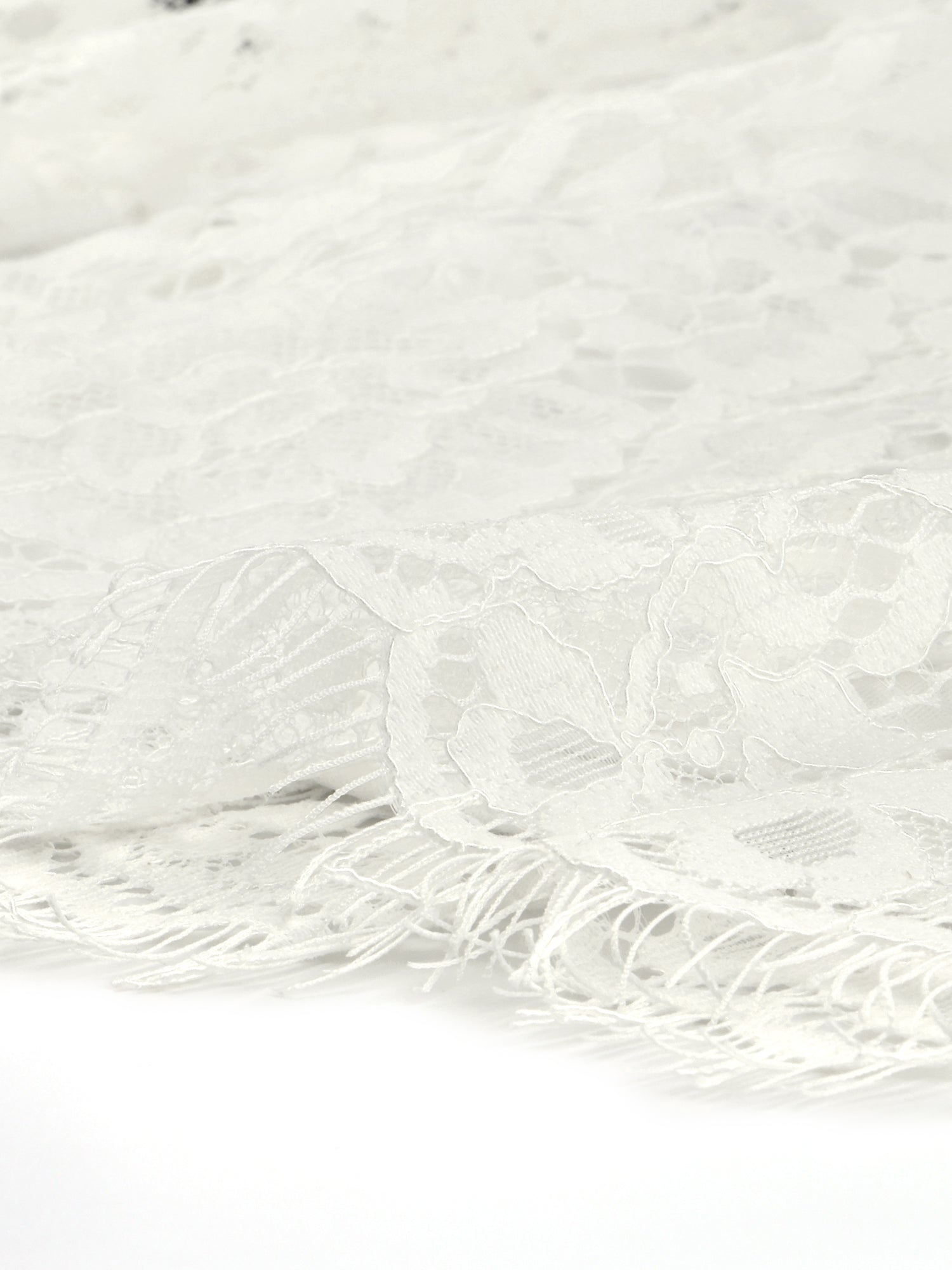 Lace Long Sleeve Ruffle Stand Neck Floral Blouse