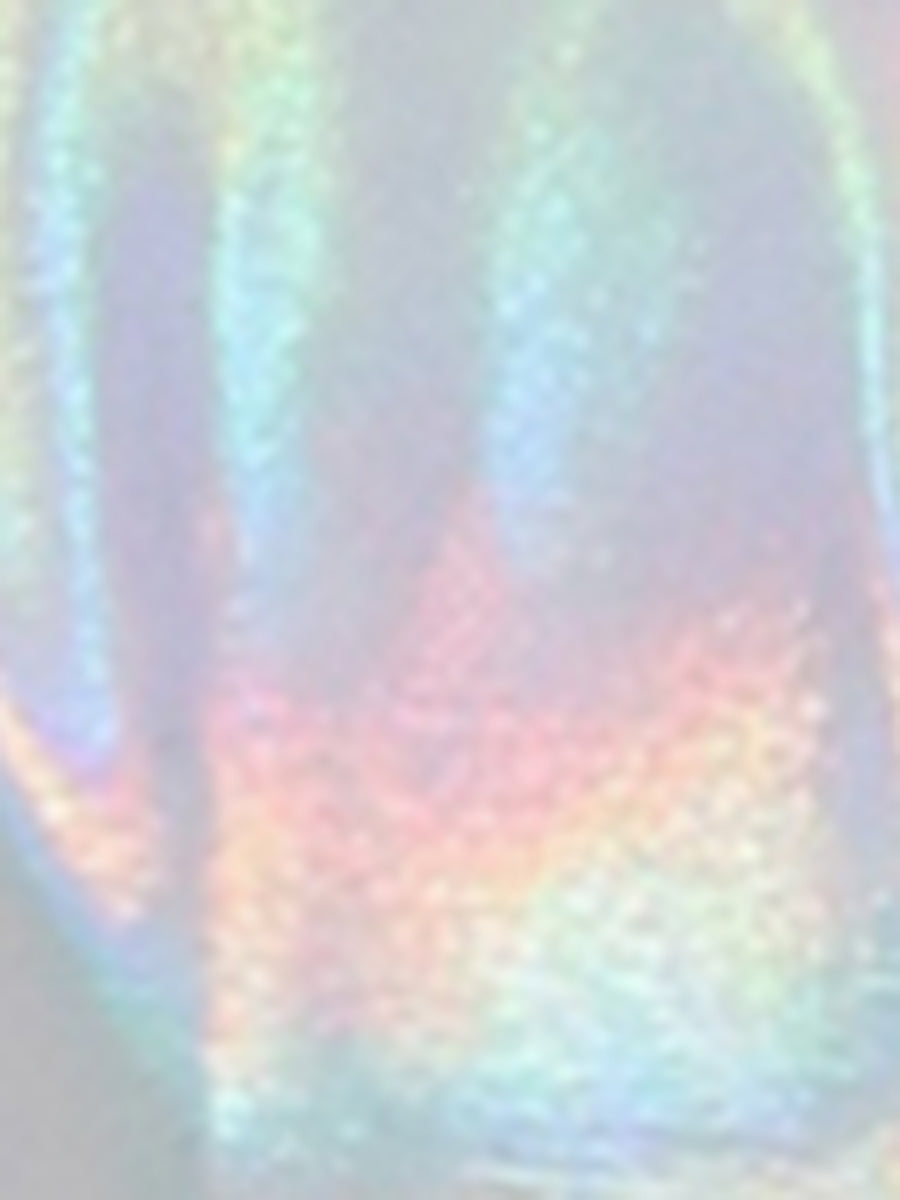 Holographic Long Sleeve Lightweight Zipper Metallic Jacket