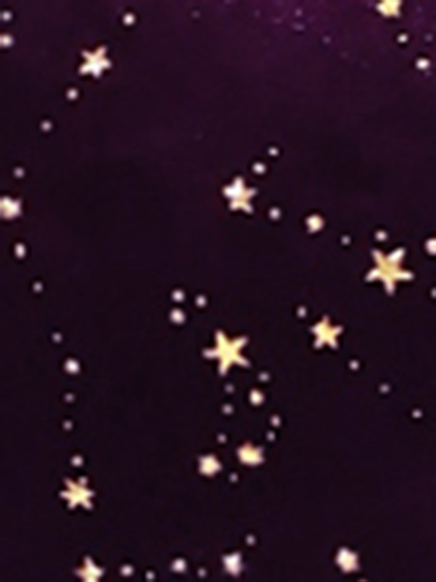 Christmas Stars Square Neck Vintage Velvet Mini Dress