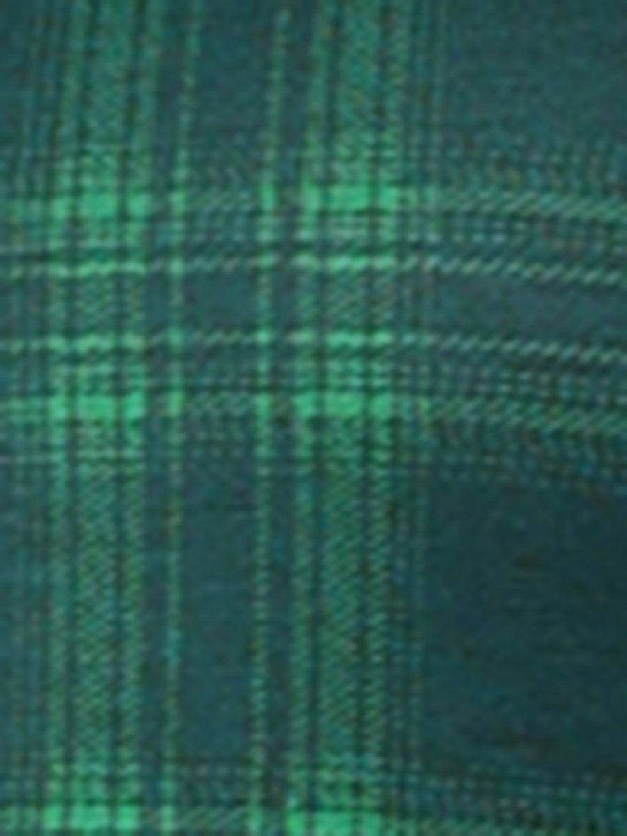 Plaid Zipper Front Party Strap Sleeveless Tube Mini A-Line Dress