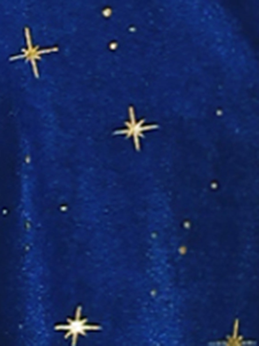 Stars Velvet High Waist Mini Pinafore Overall Suspender Skirt