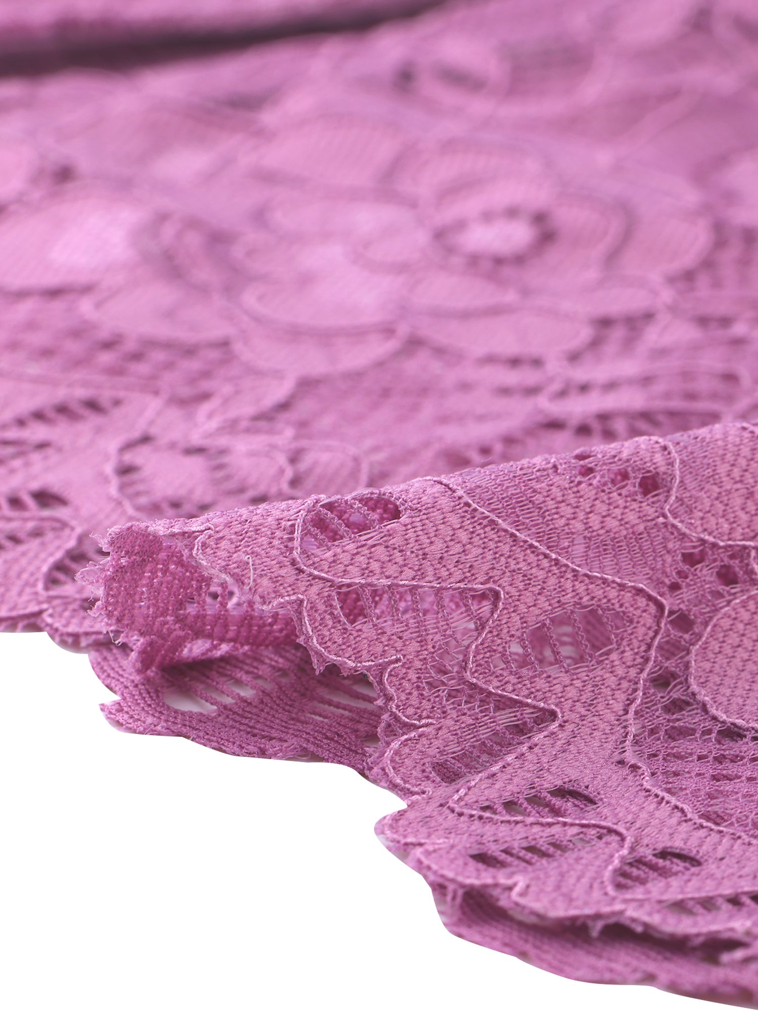 Elegant Sheer Floral Lace Cropped Bolero Shrug