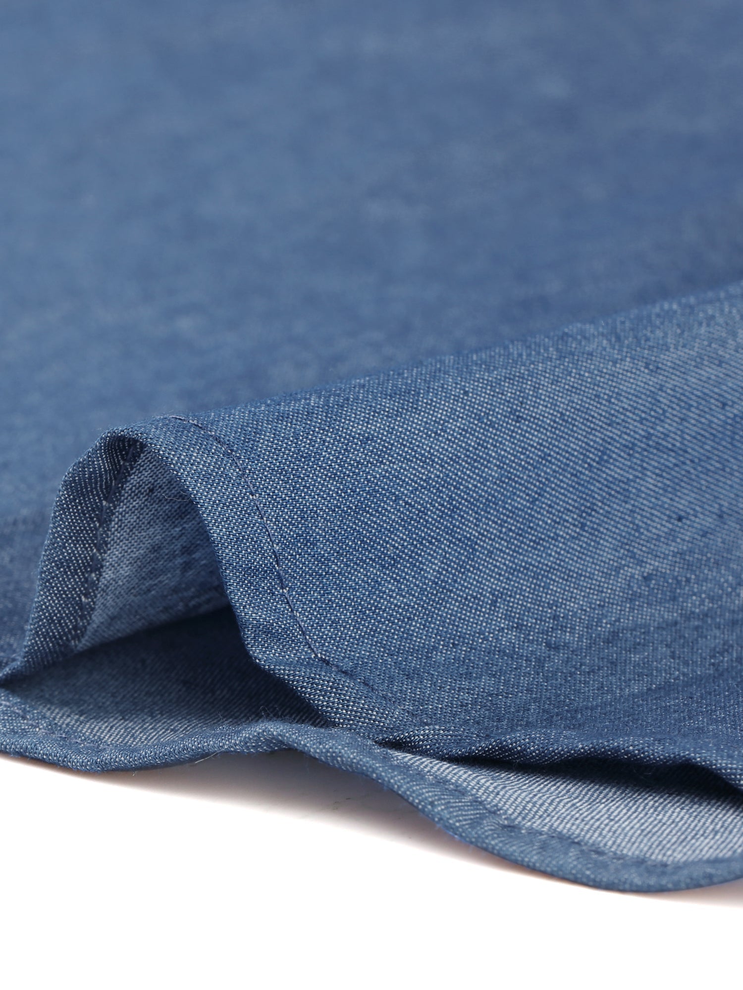 Denim Button Down Sleeveless Lapel V Neck Chambray Tunic Top