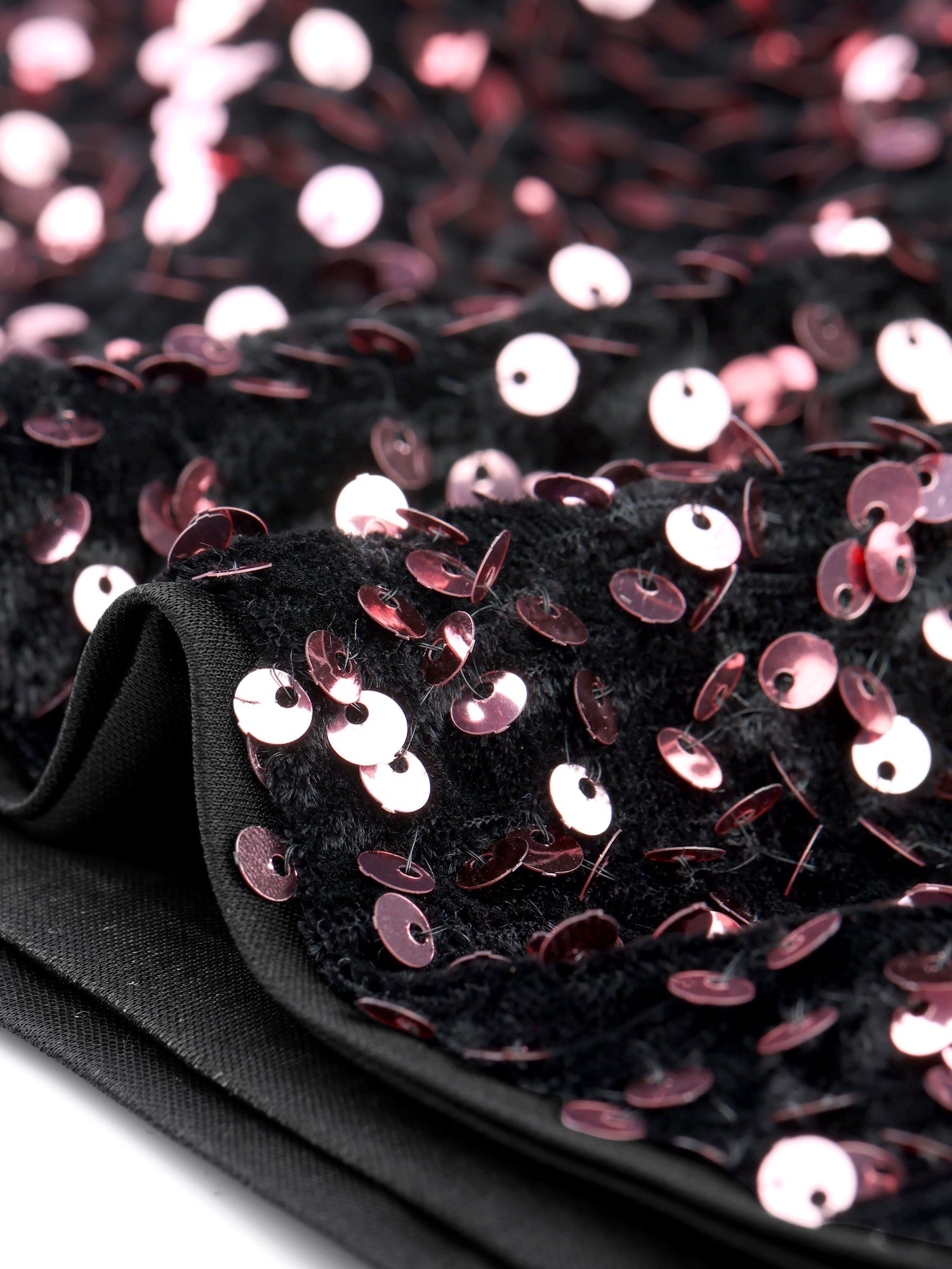 Sequined Velvet Spaghetti Strap Club Party Cropped Cami Top
