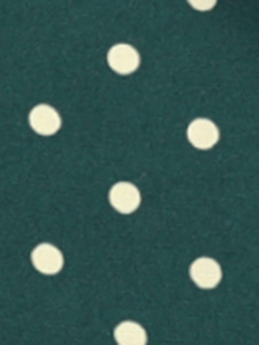 Polka Dot Peter Pan Collar Bow Tie Neck Puff Sleeve Vintage Shirt