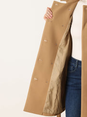 Lapel Double Breasted Slant Pocket Button Belted Pea Coats