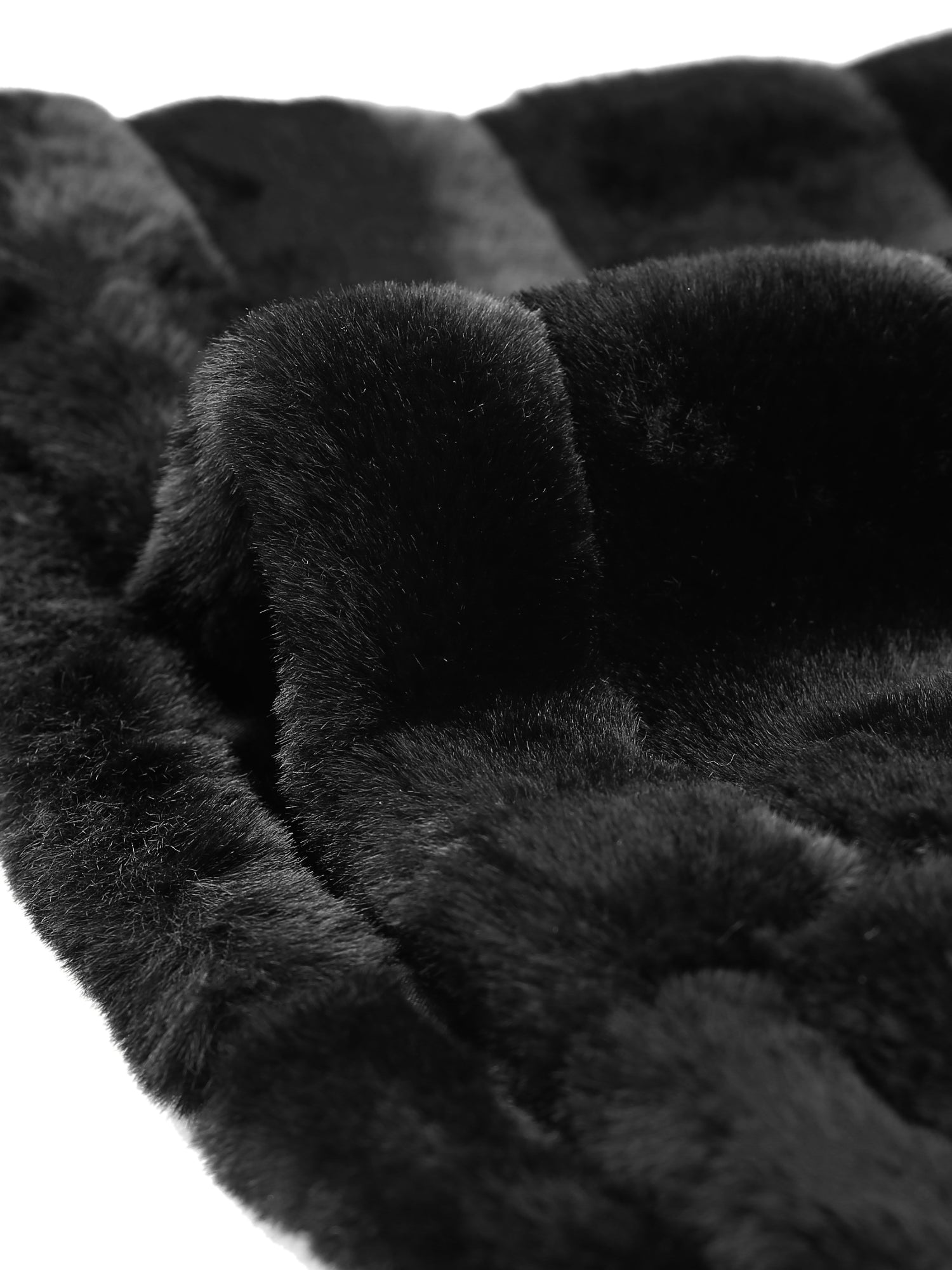 Fluffy Vest Jacket Stand Collar Sleeveless Faux Fur Coat