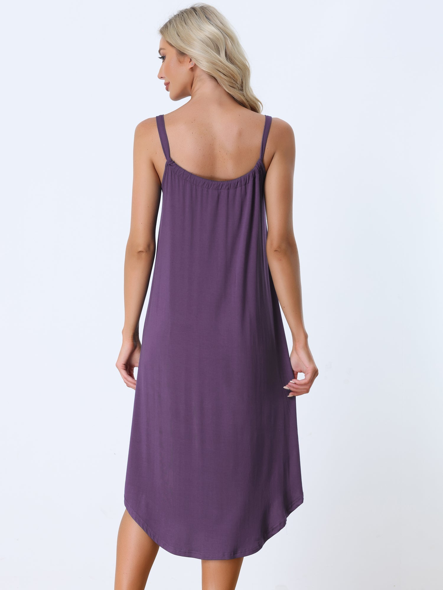 Spaghetti Strap Cami Nightdress Lounge Pajama Dress Nightgown