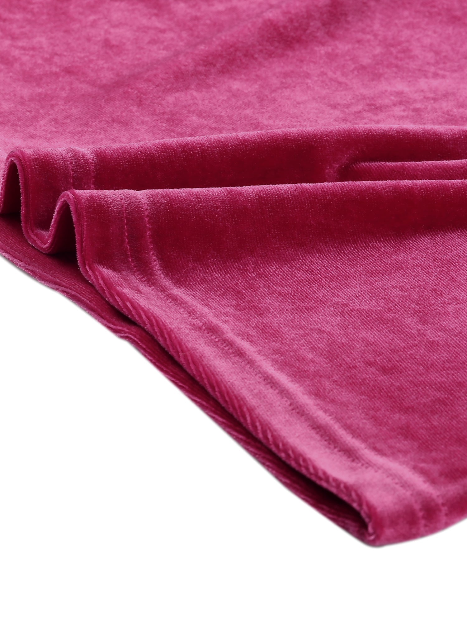 Casual Velvet Long Sleeve Solid Color Sweetheart Neck Blouse