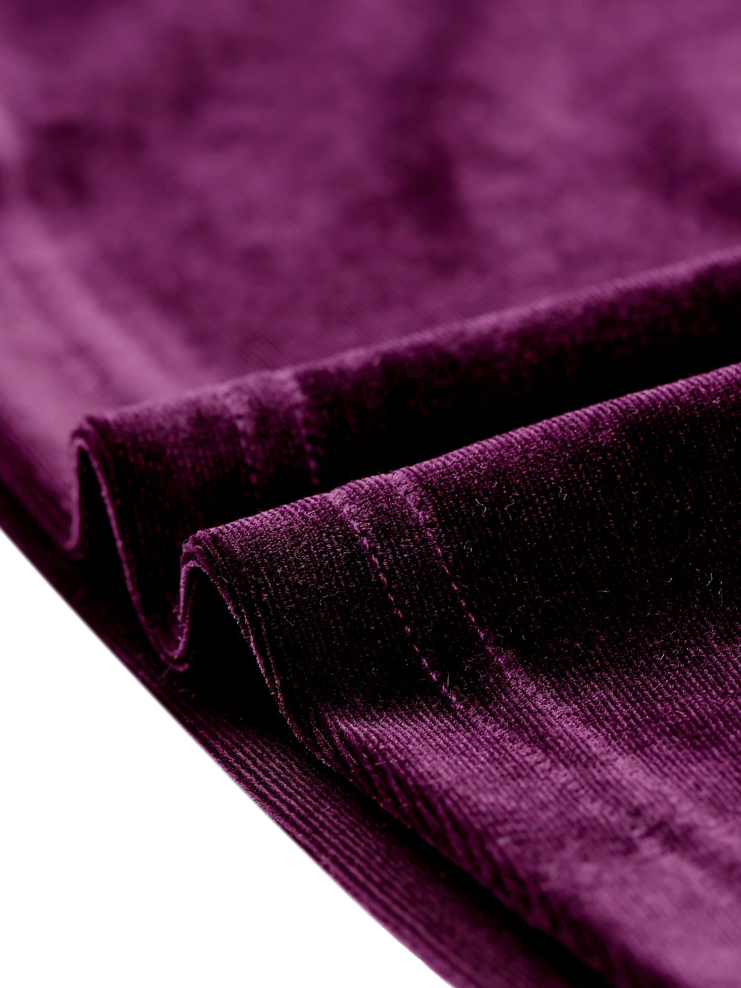 Casual Velvet Long Sleeve Solid Color Sweetheart Neck Blouse